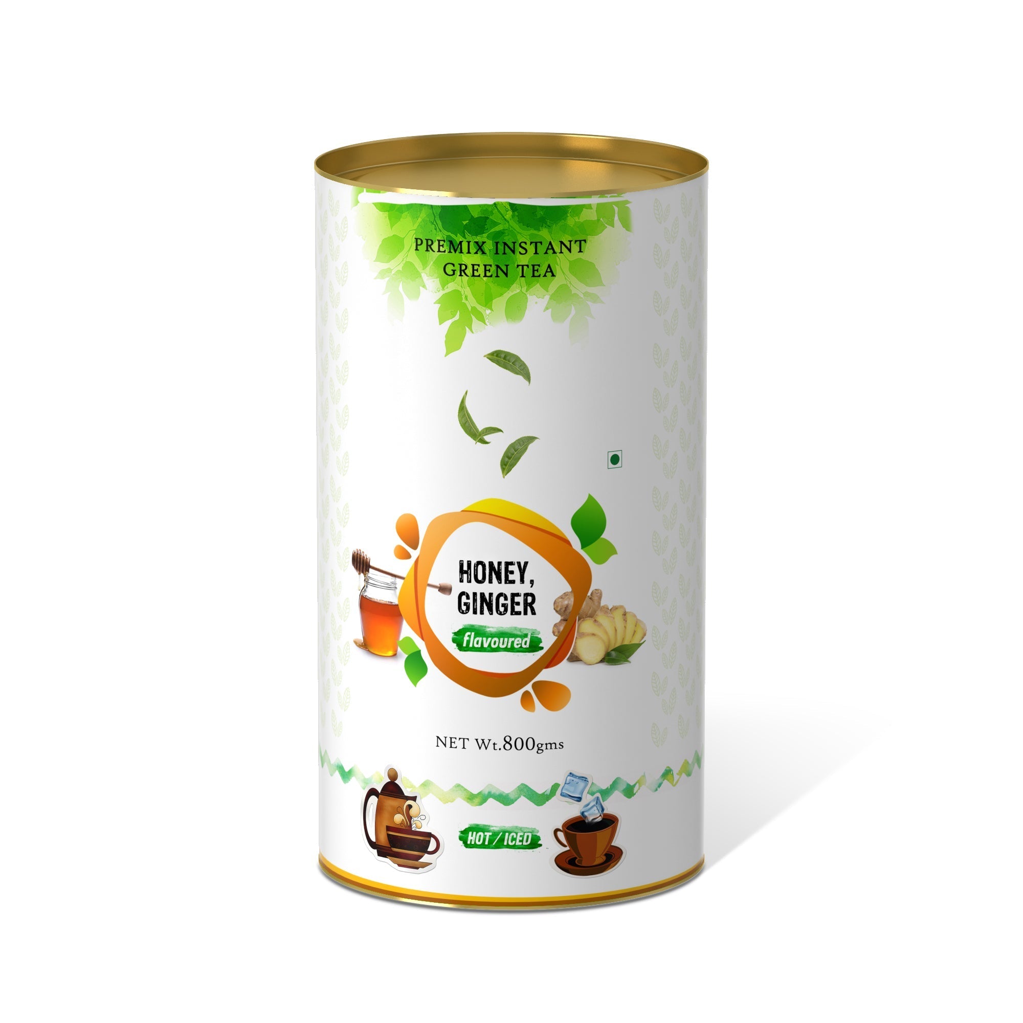 Honey Ginger Flavored Instant Green Tea - 800 gms