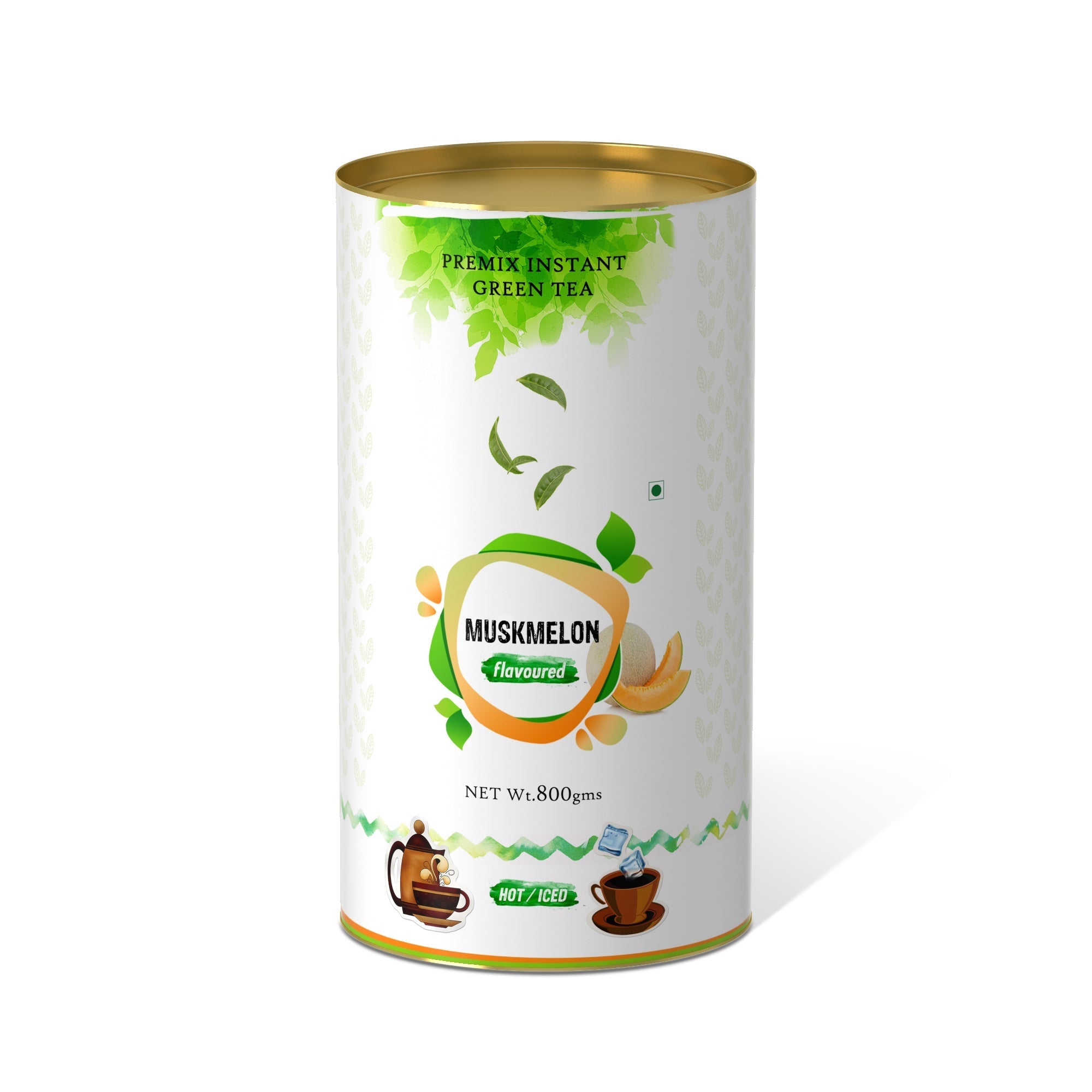 Muskmelon Flavored Instant Green Tea - 800 gms