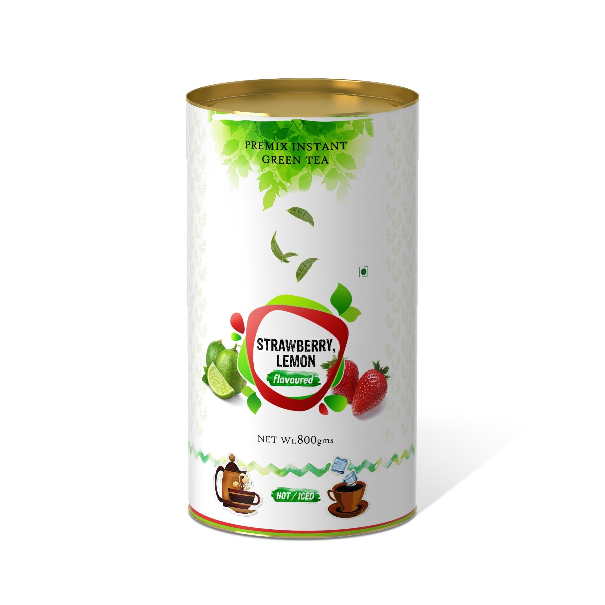 Strawberry Lemon Flavored Instant Green Tea - 400 gms