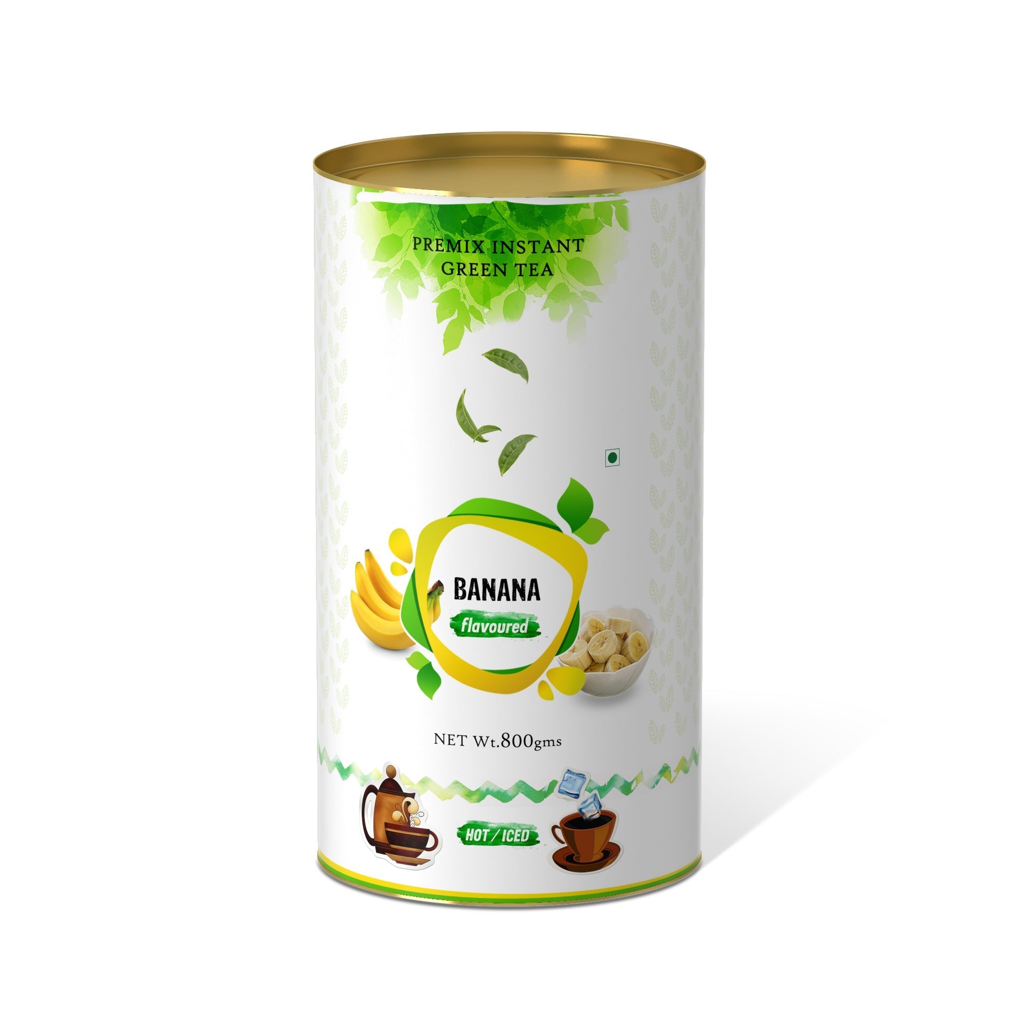 Banana Flavored Instant Green Tea - 800 gms