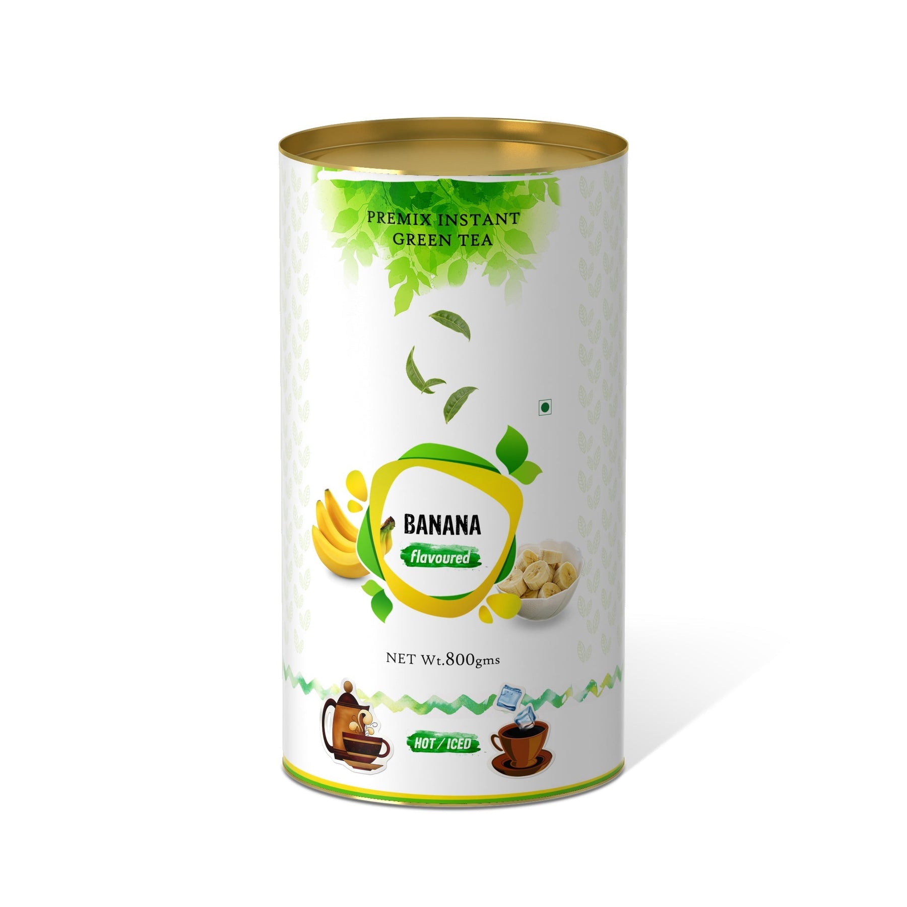 Banana Flavored Instant Green Tea - 800 gms