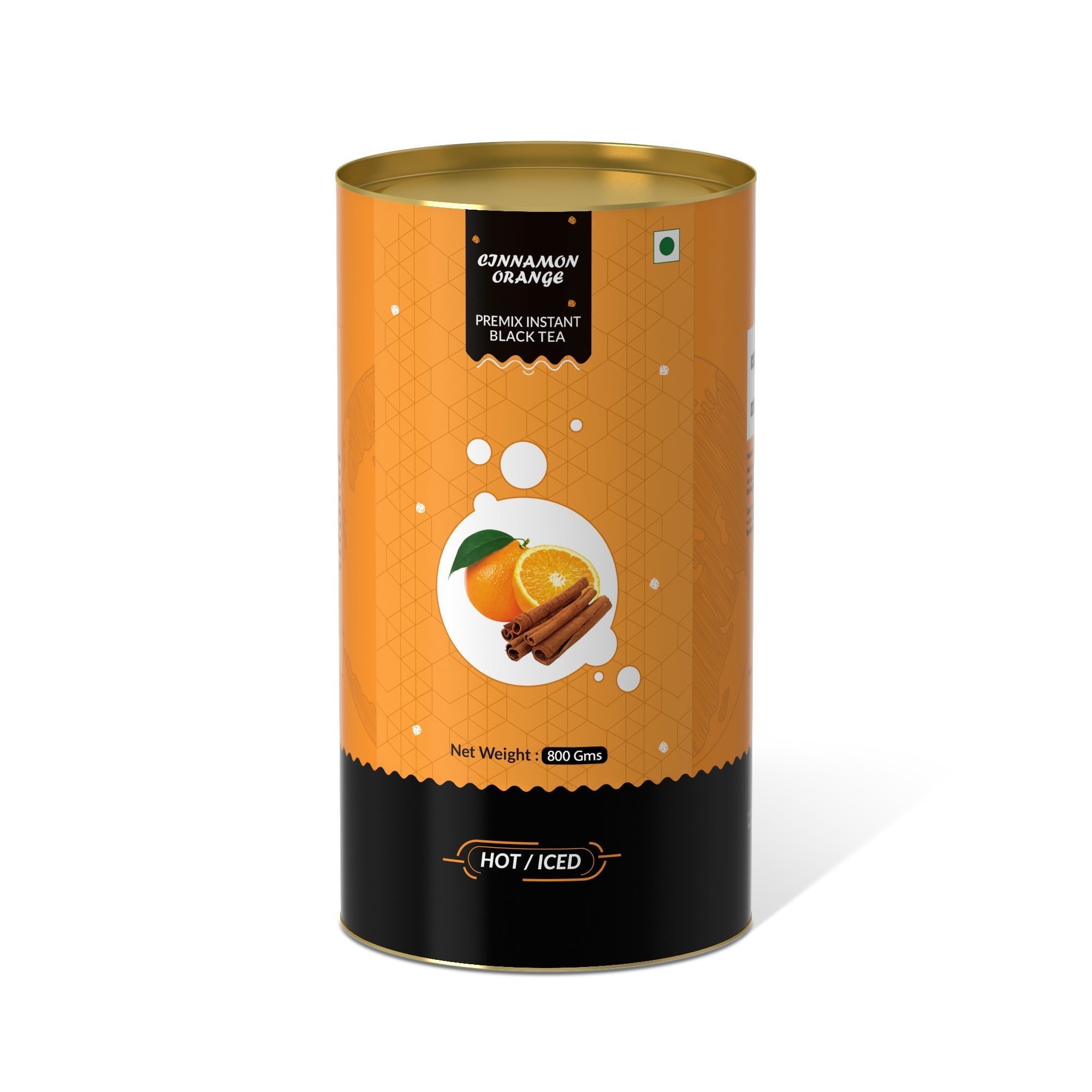 Cinnamon Orange Flavored Instant Black Tea - 800 gms