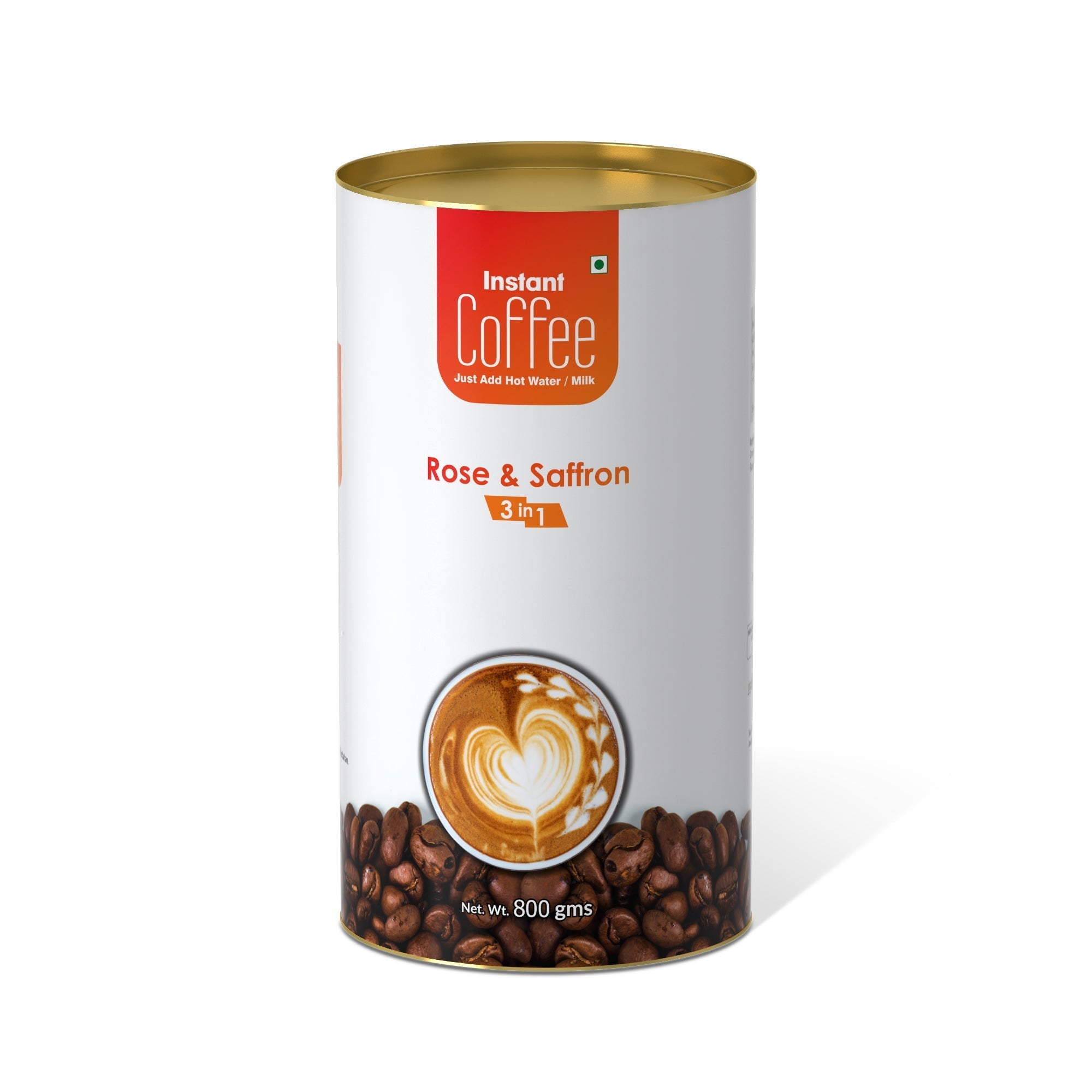 Rose & Saffron Instant Coffee Premix (3 in 1) - 800 gms