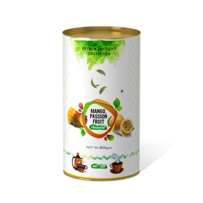Mango Passion Fruit Flavored Instant Green Tea - 400 gms