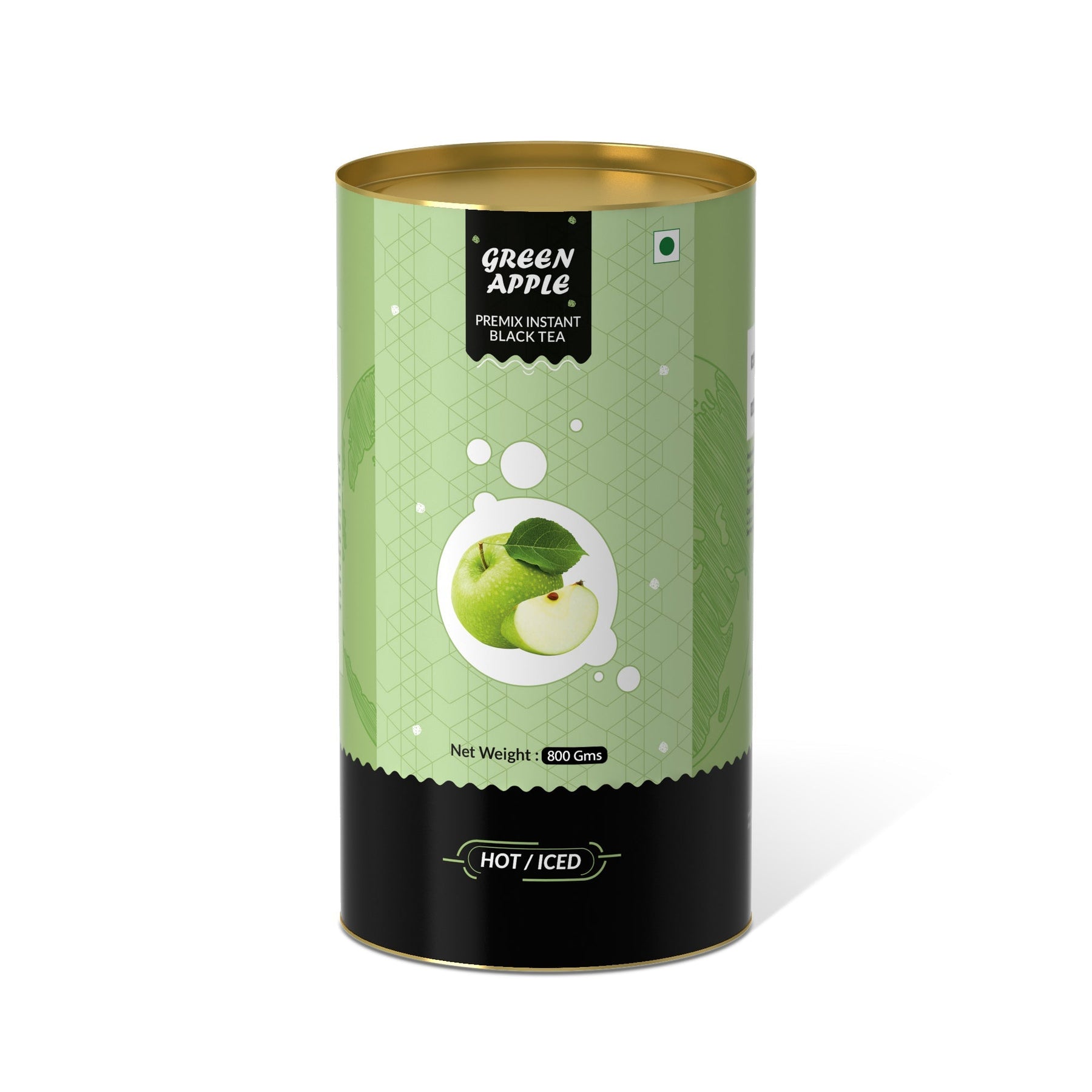 Green Apple Flavored Instant Black Tea - 400 gms