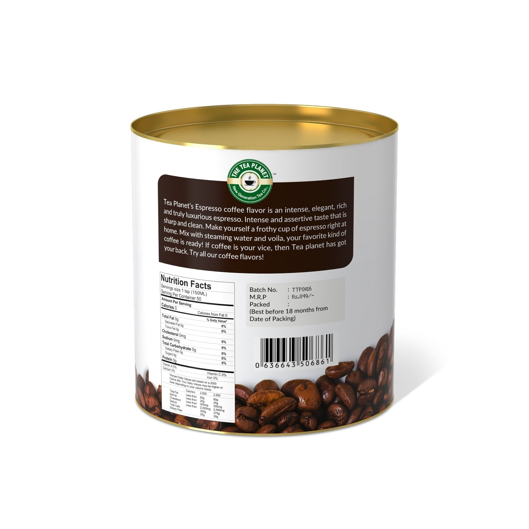 Coffee Espresso Instant Coffee Premix (3 in 1) - 800 gms