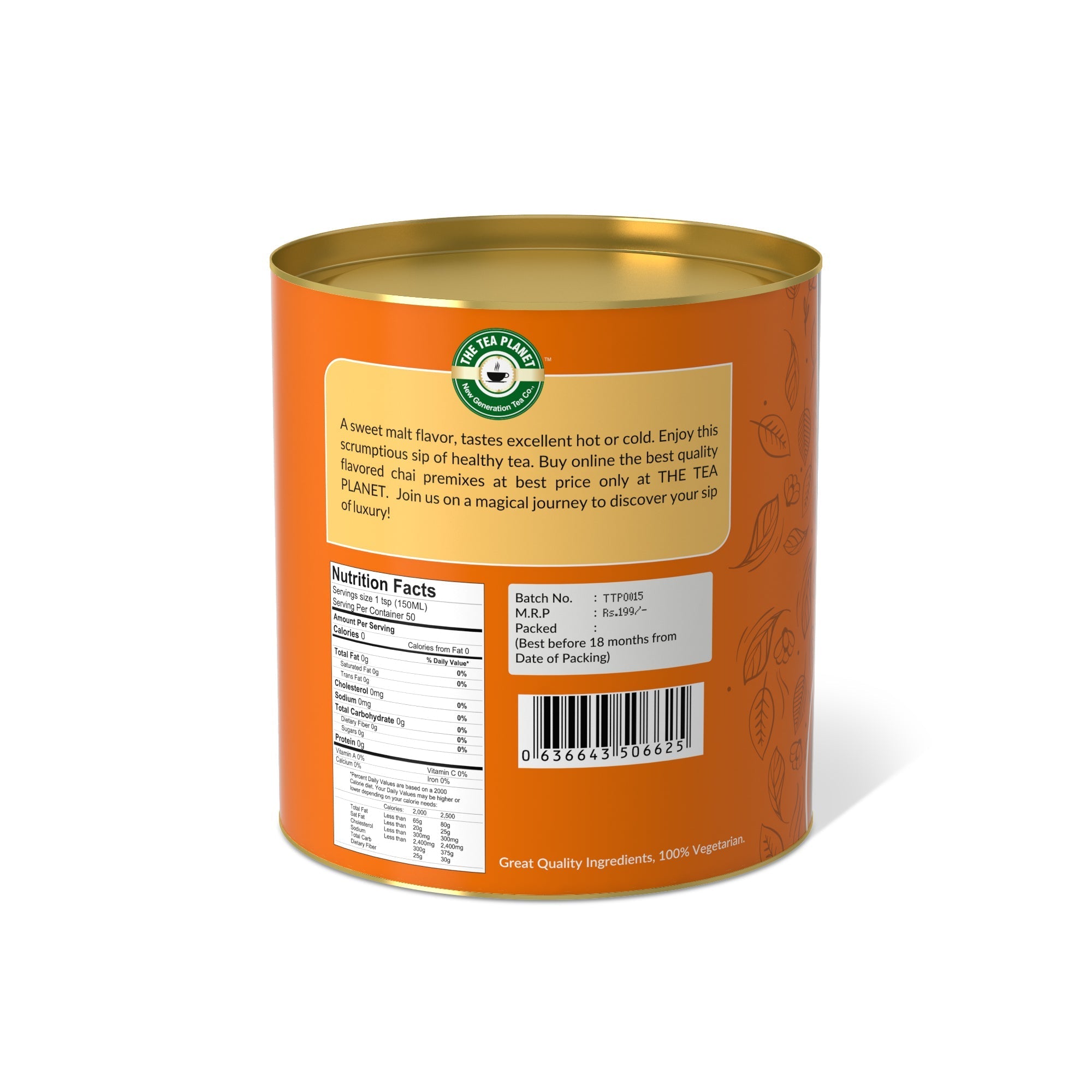 Chai Tea Premix (3 in 1) - 800 gms