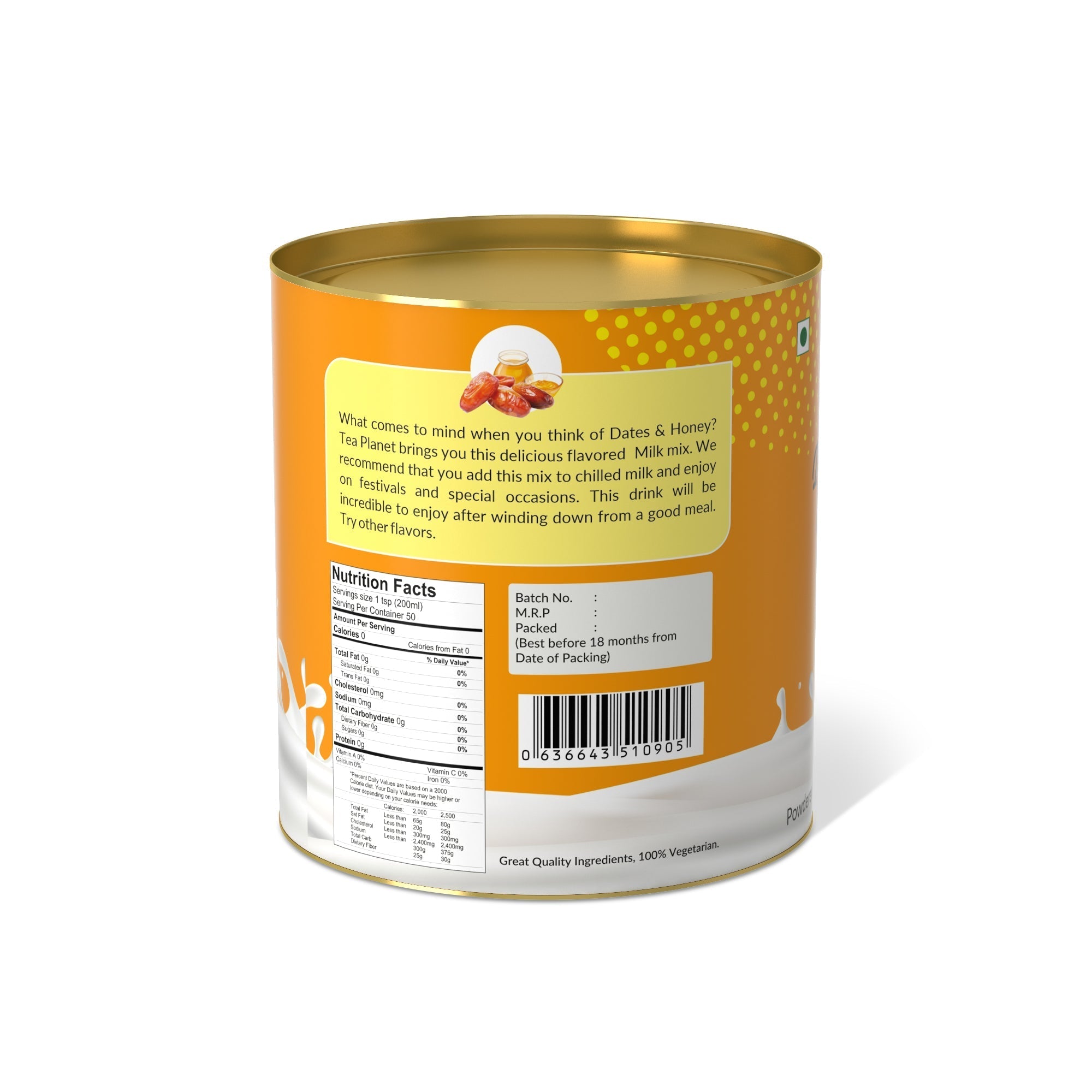 Dates & Honey Milk Mix - 400 gms