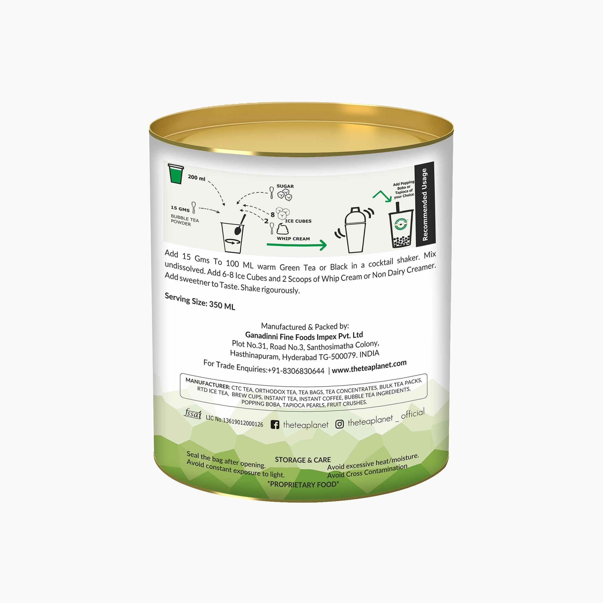 Green Apple Bubble Tea Premix