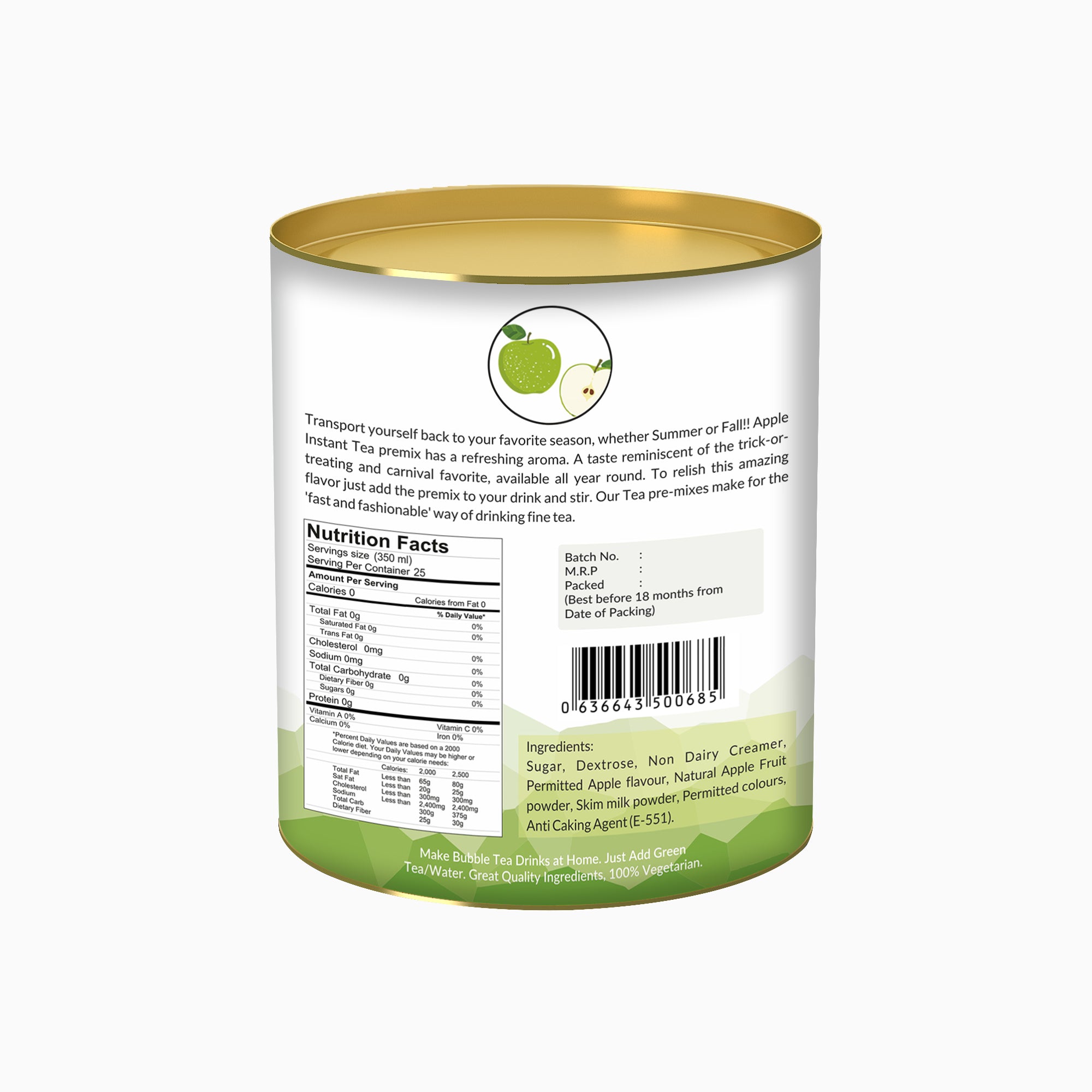 Green Apple Bubble Tea Premix