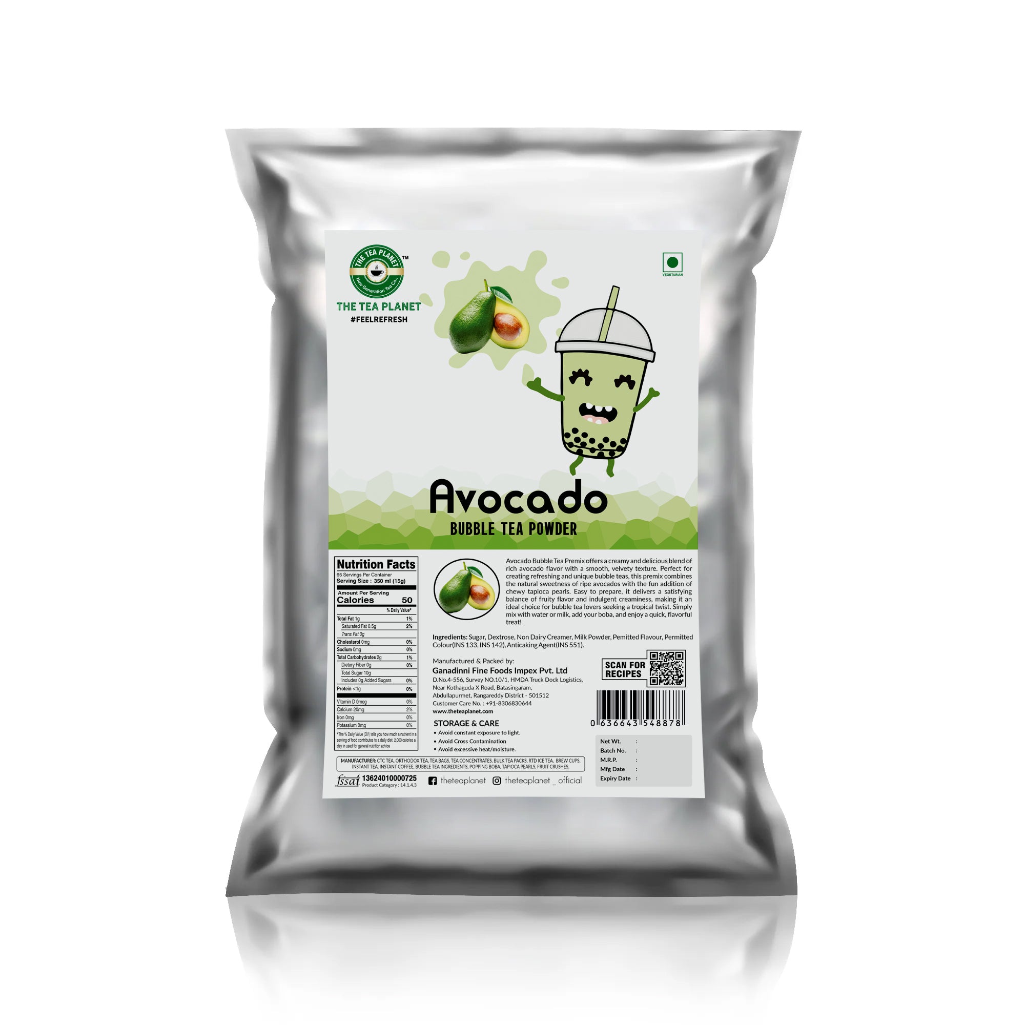 Avocado Bubble Tea Mix