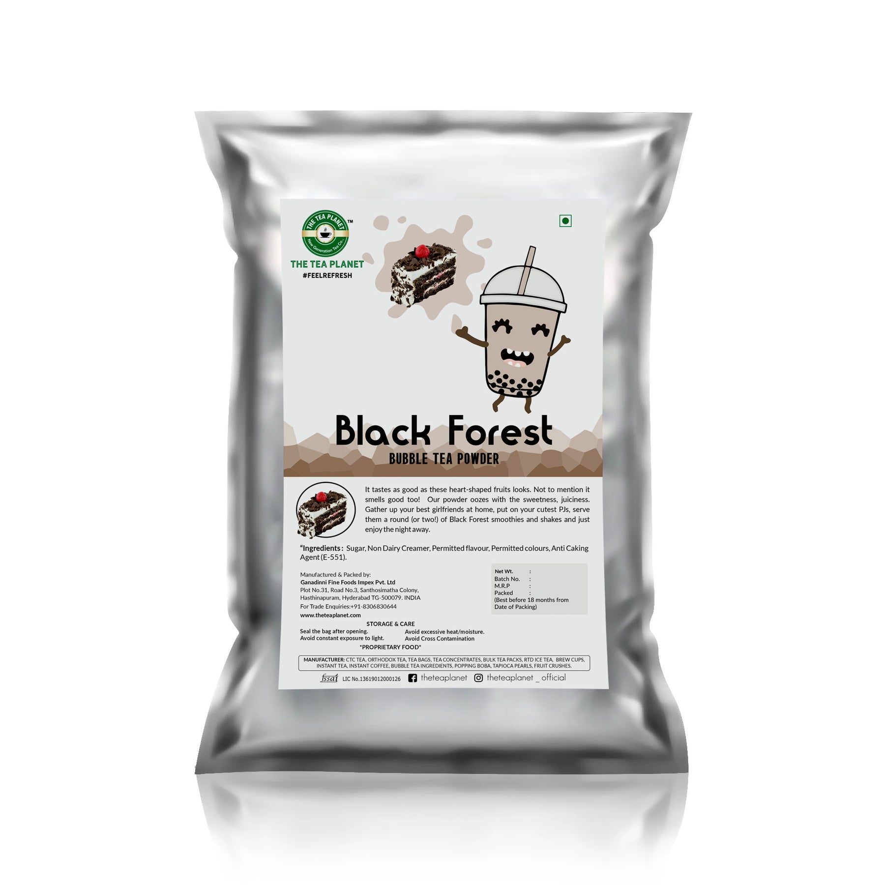 Black Forest Bubble Tea Premix - 1kg