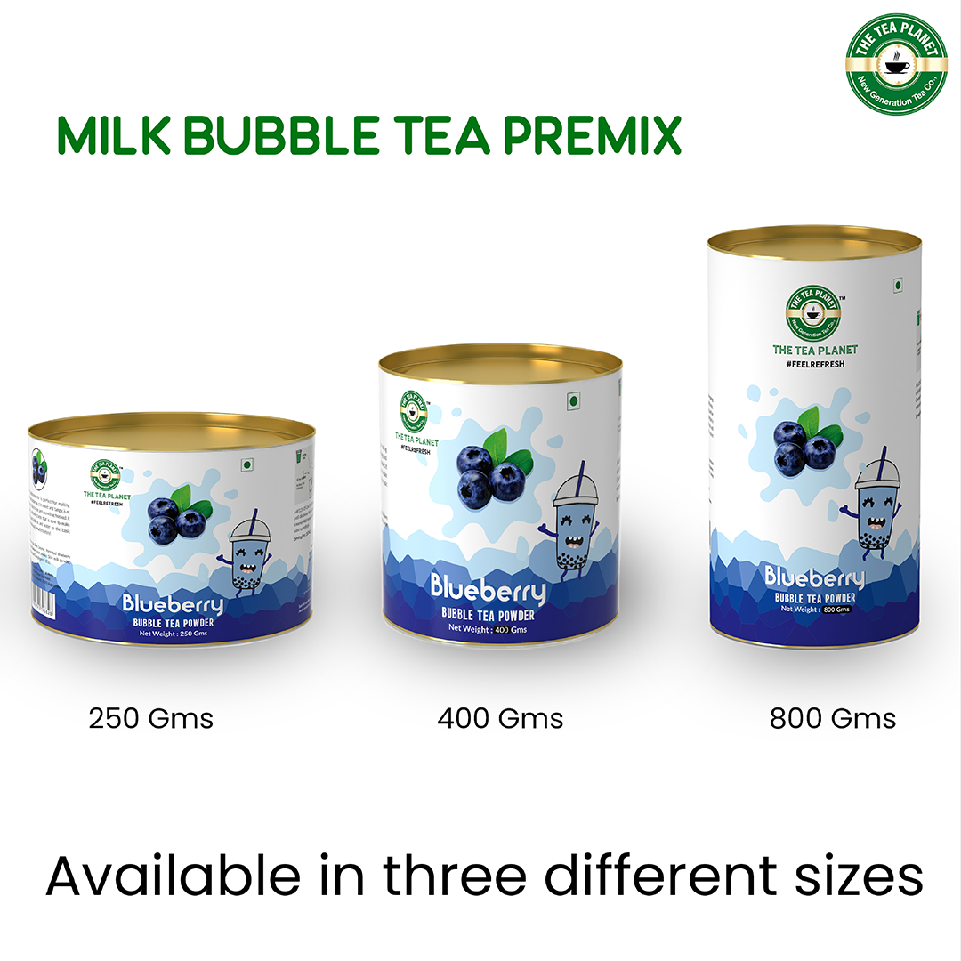 Blueberry Bubble Tea Premix - 400 gms