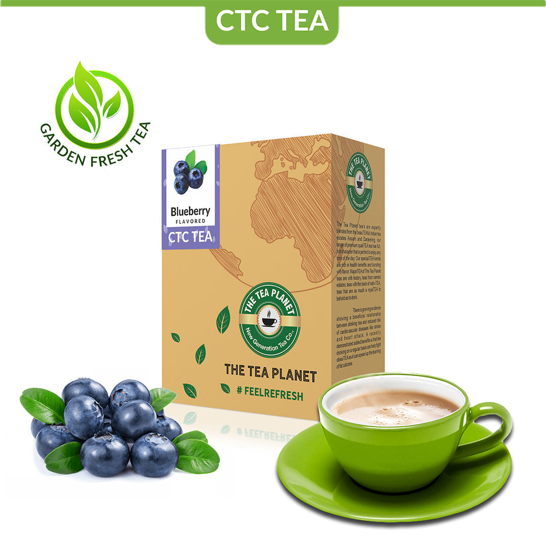 Blueberry Flavor CTC Tea - 400 gms