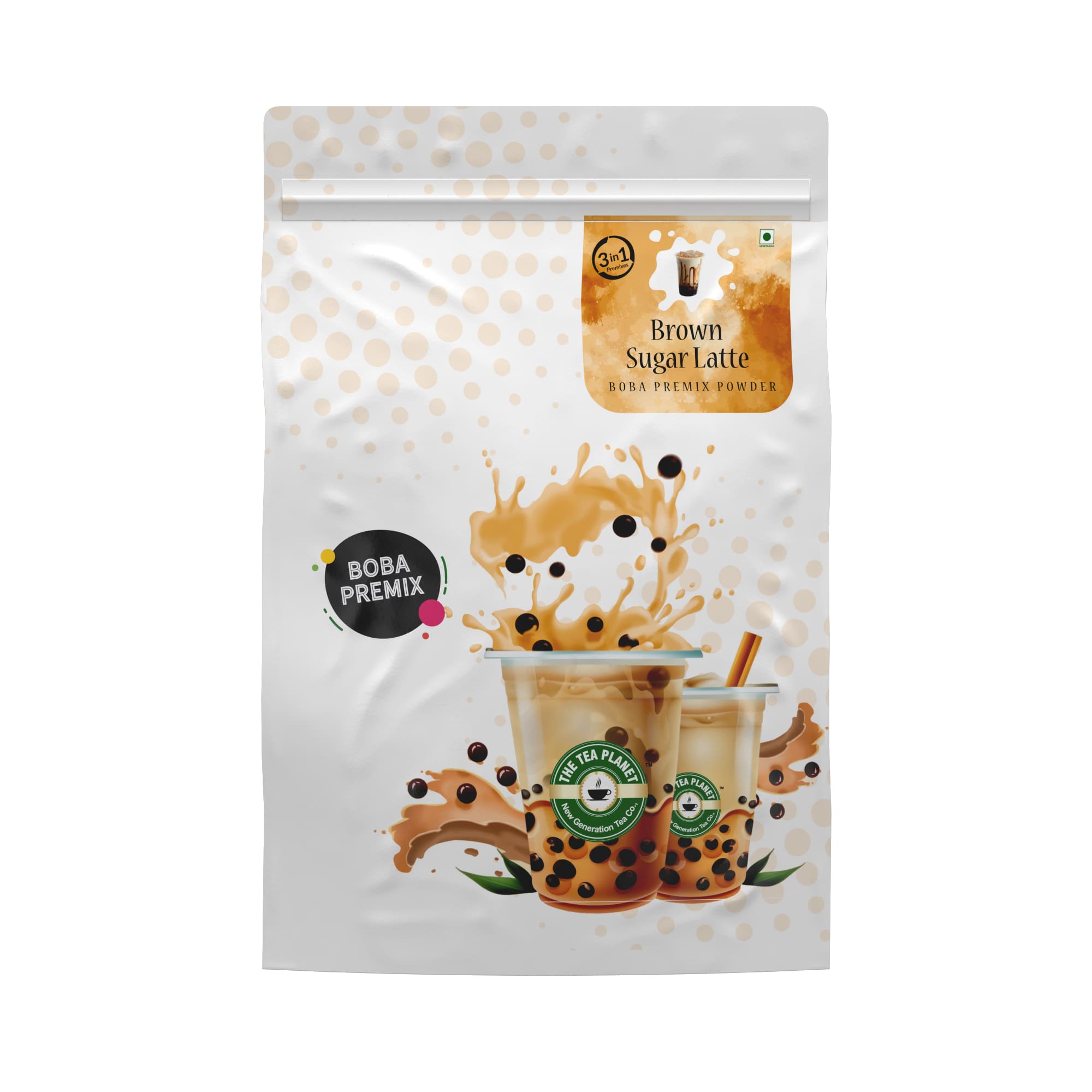 Brown Sugar Lattee BUbble Tea Premix (3 in 1) - 1Kg