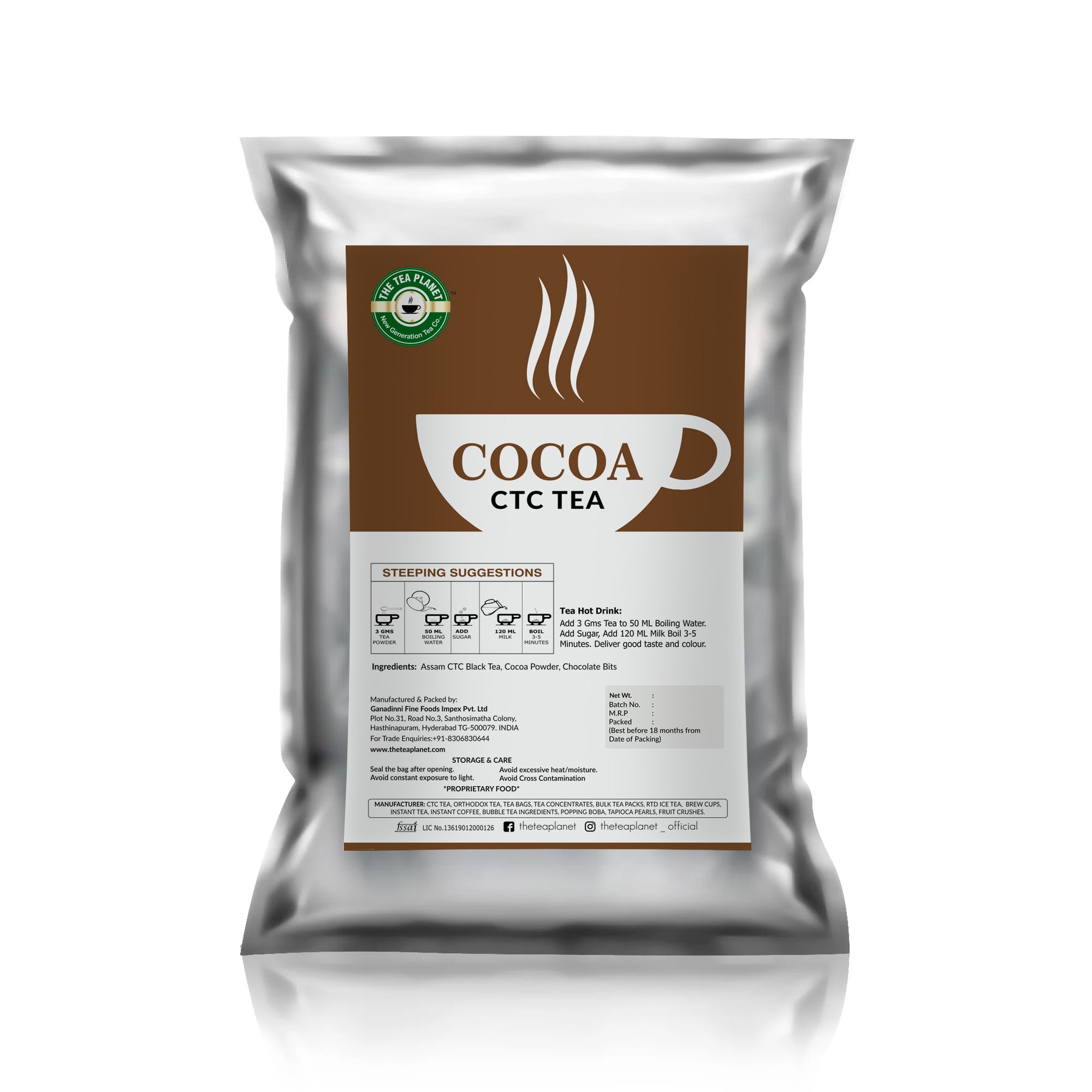 Cocoa Flavored CTC Tea - 1kg