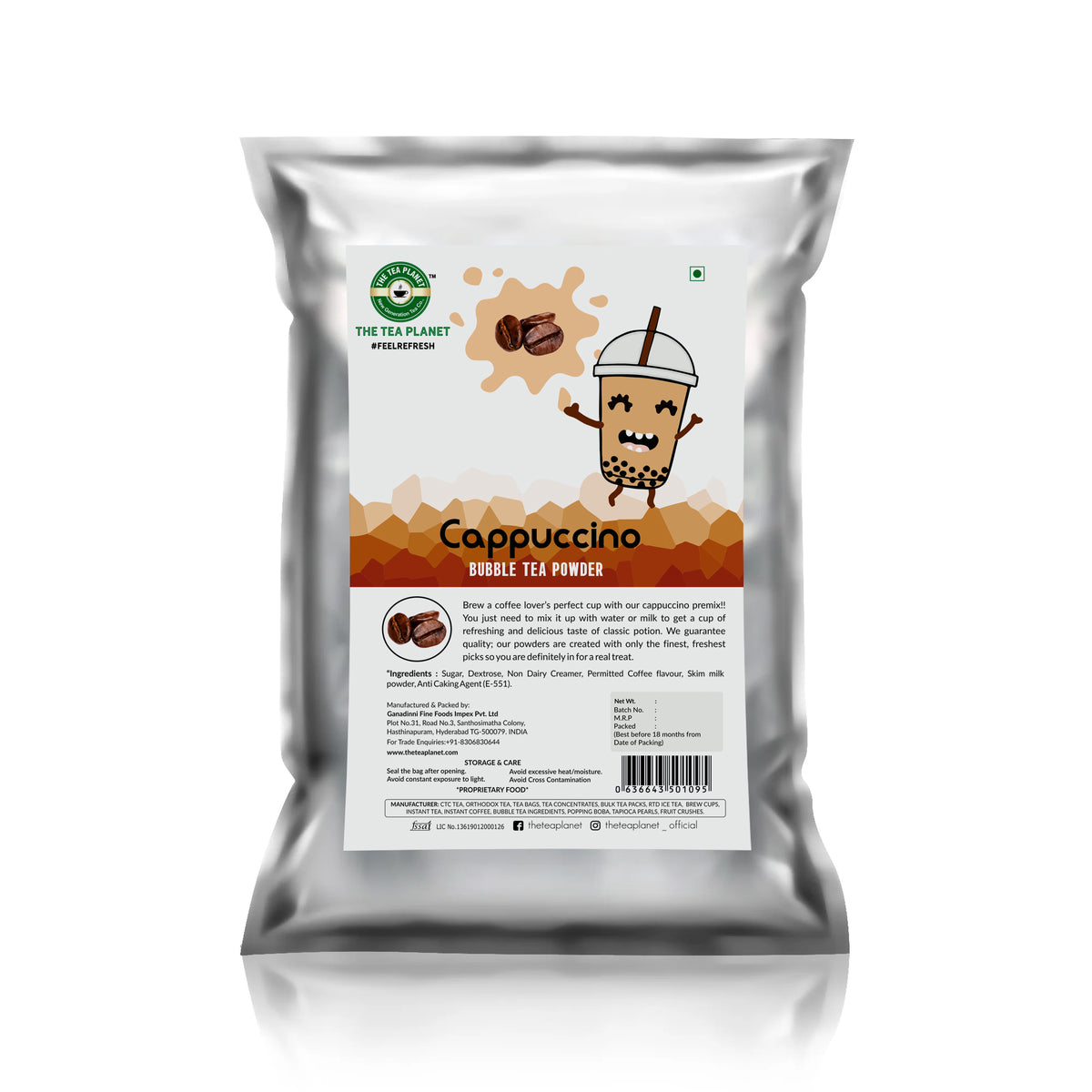 Cappuccino Bubble Tea Premix - 1kg