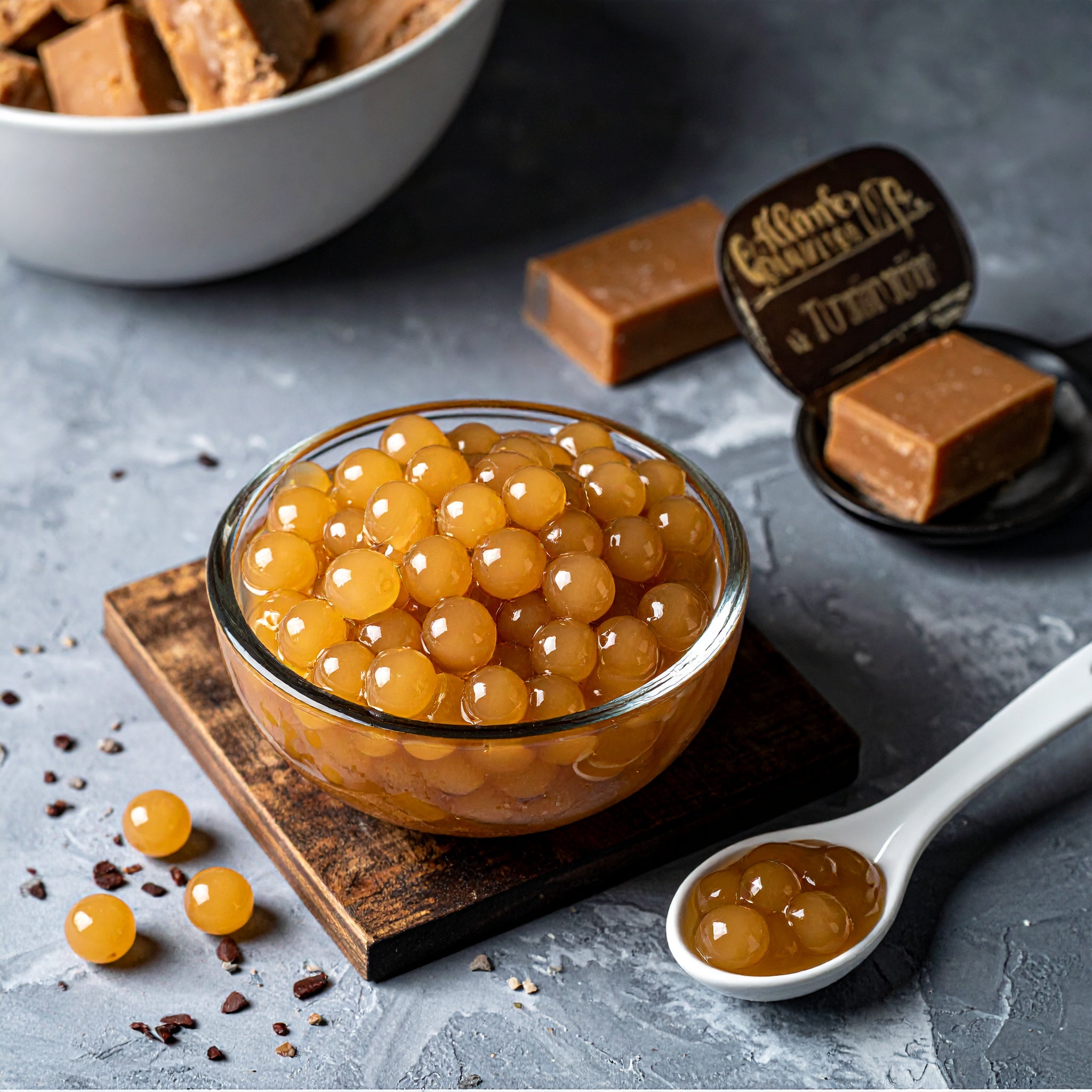 English Toffee Tapioca Pearls - 500 gms