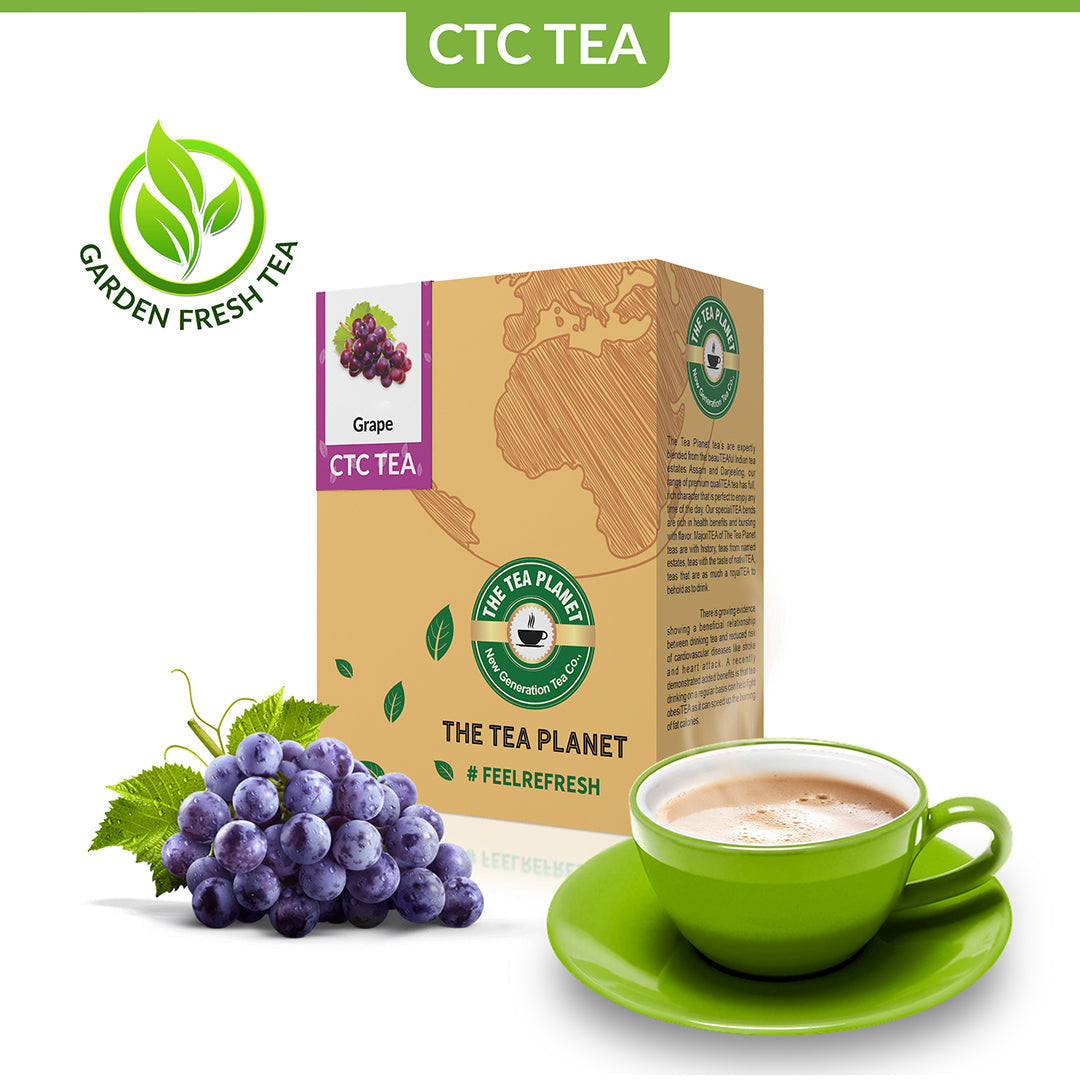 Grape Flavored CTC Tea - 400 gms