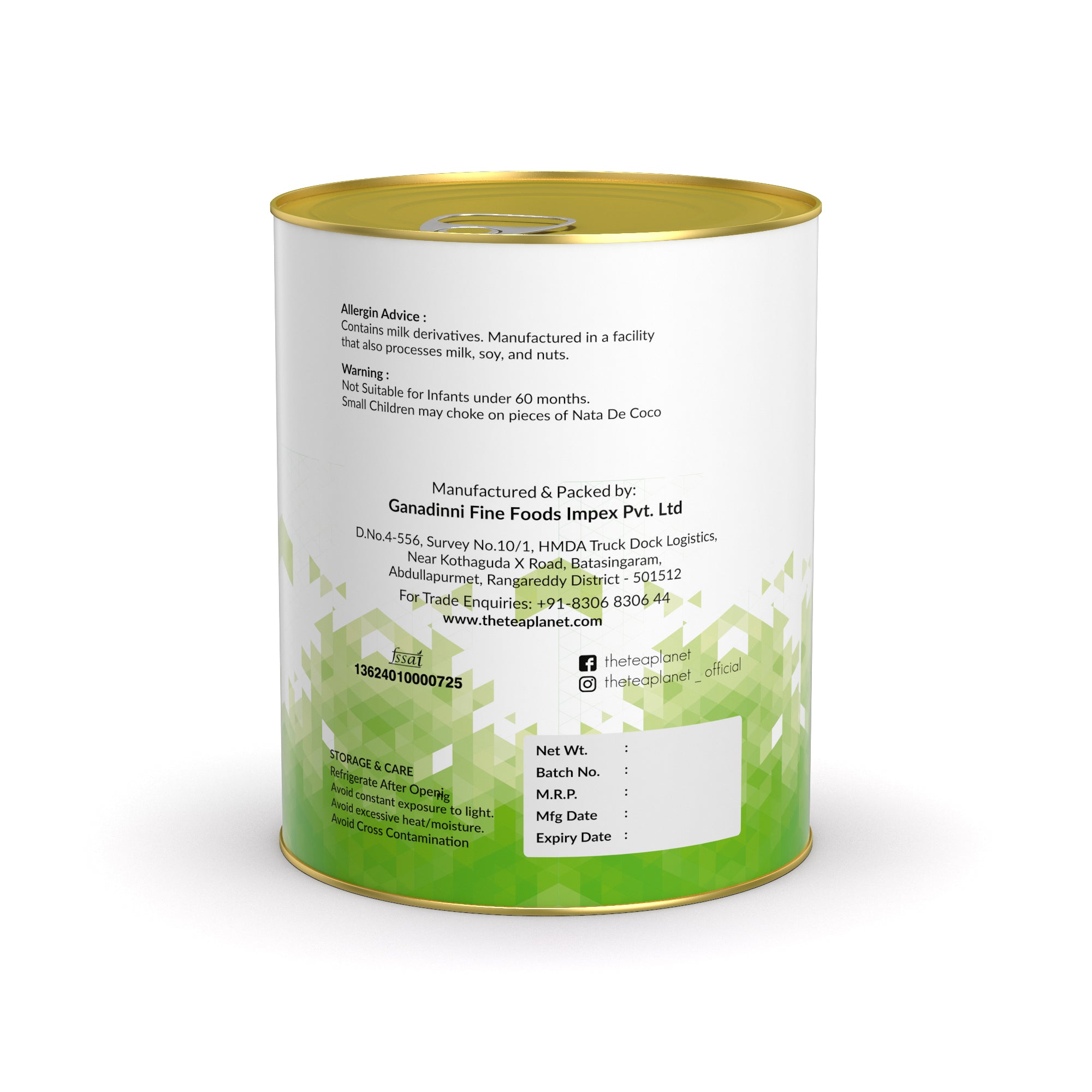 Green Apple Nata De Coco - 1 Kg