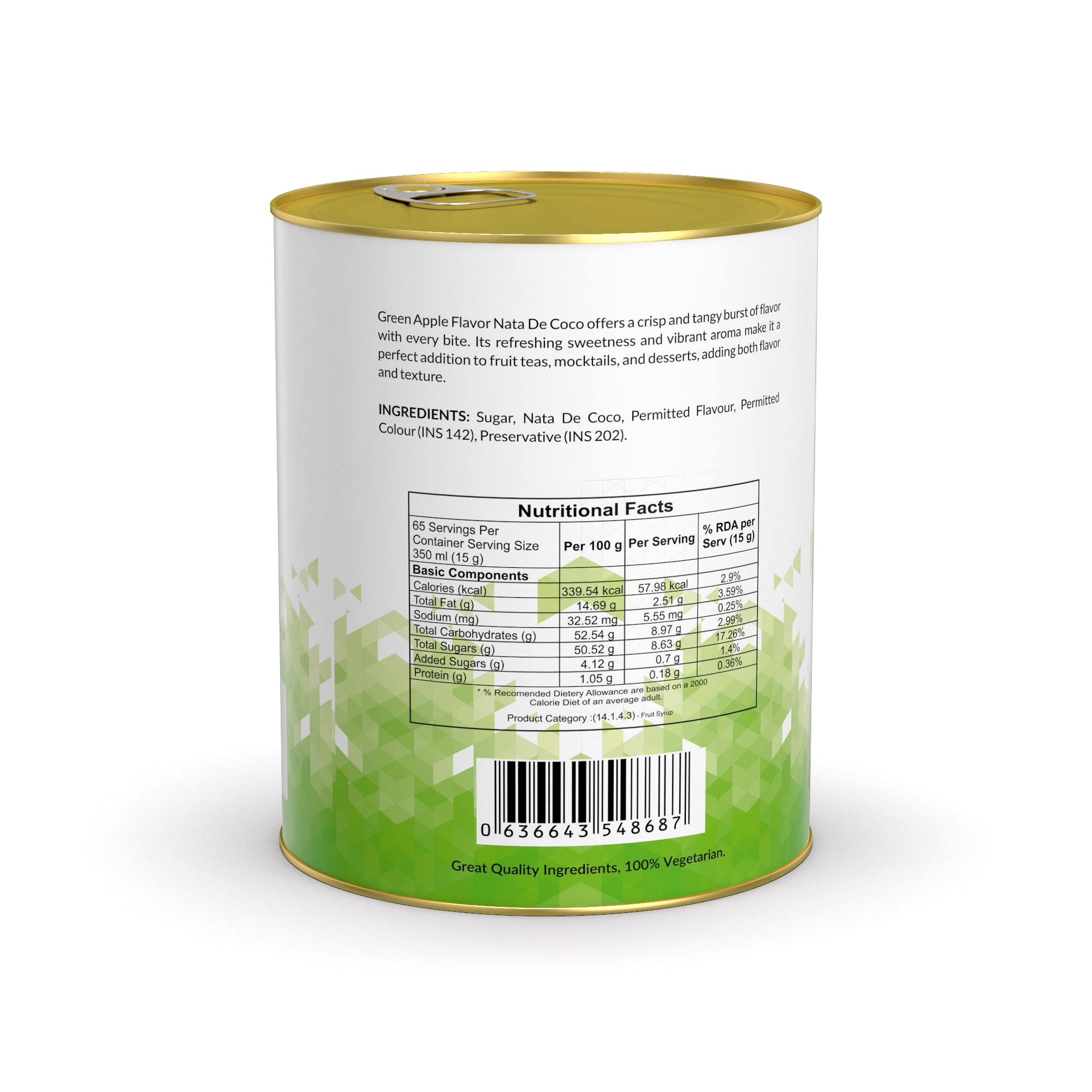 Green Apple Nata De Coco - 1 Kg