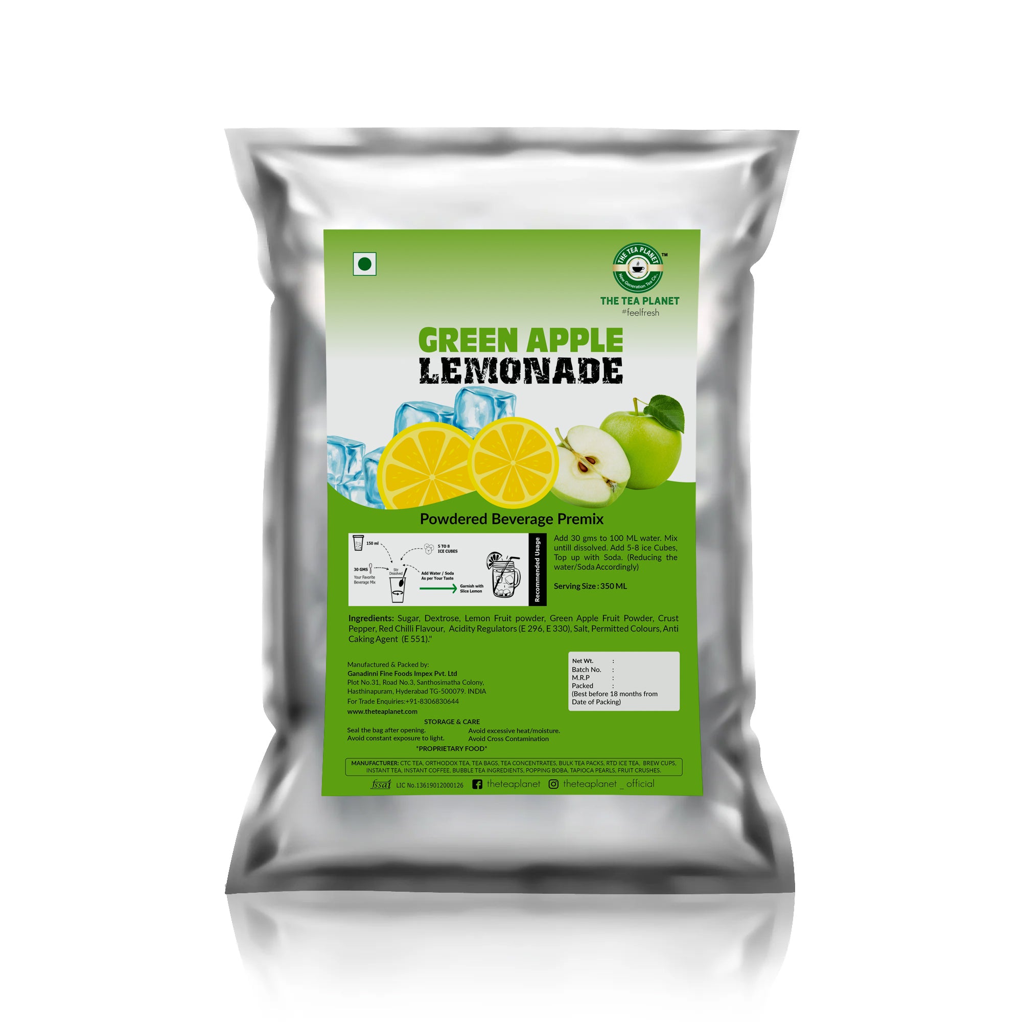 Green Apple Lemonade Premix - 1kg