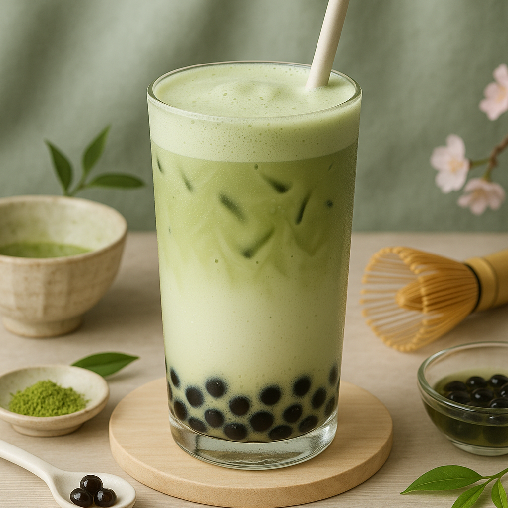 Green Tea Latte Bubble Tea Premix (3 in 1) - 1Kg