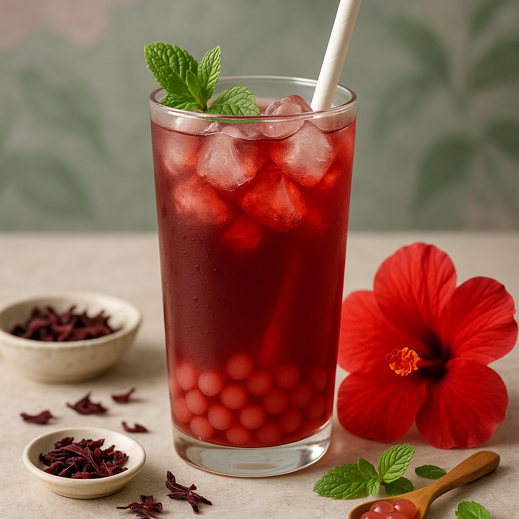 Hibiscus & Mint Fruit Bubble Tea Premix - 1 kg
