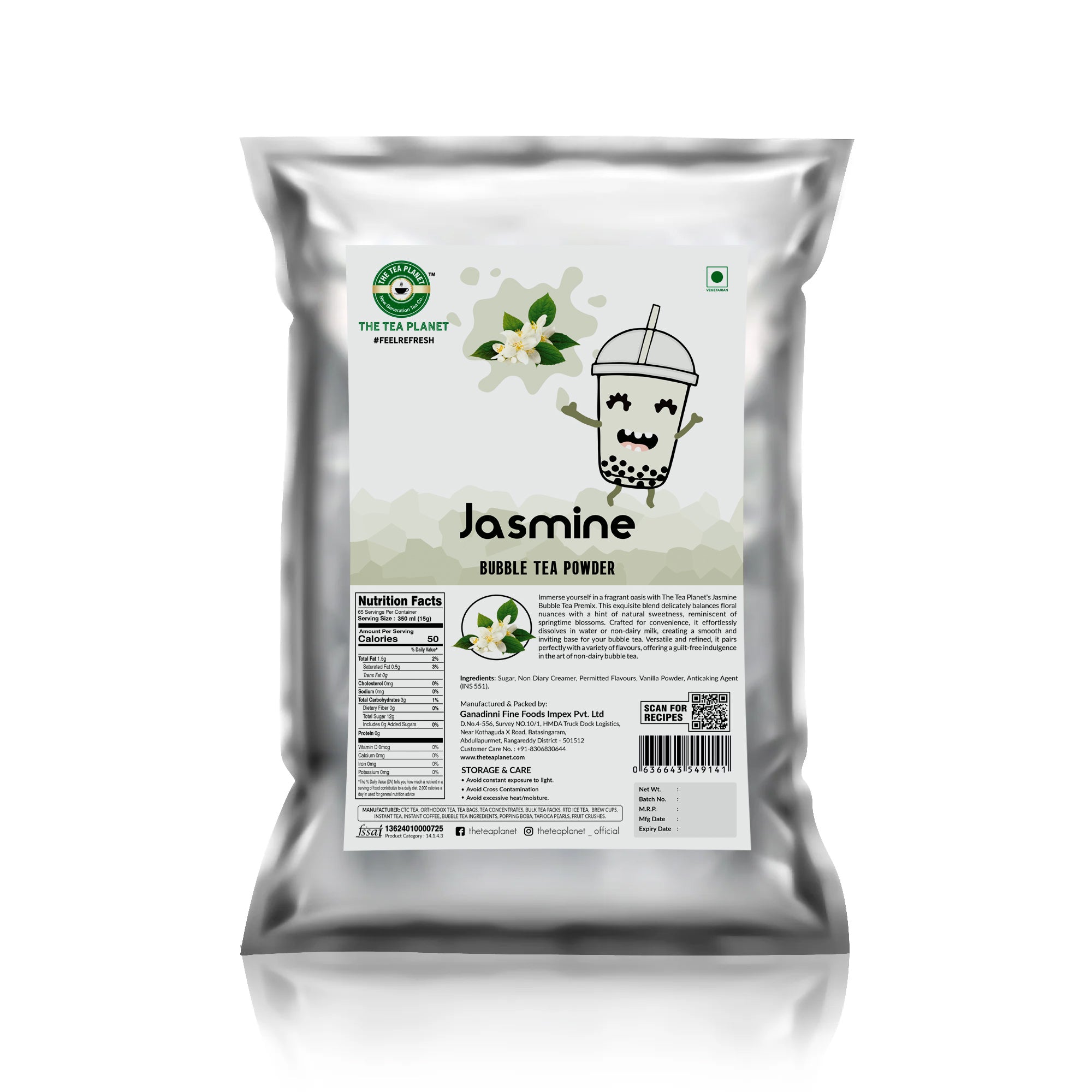 Jasmine Bubble Tea Premix - 1Kg