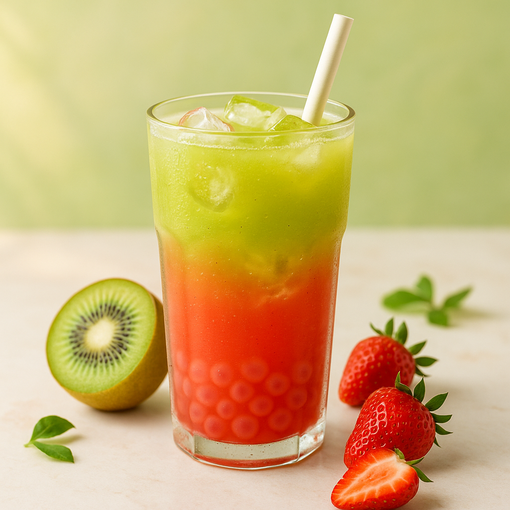 Kiwi Strawberry Fruit Bubble Tea Premix - 1 kg