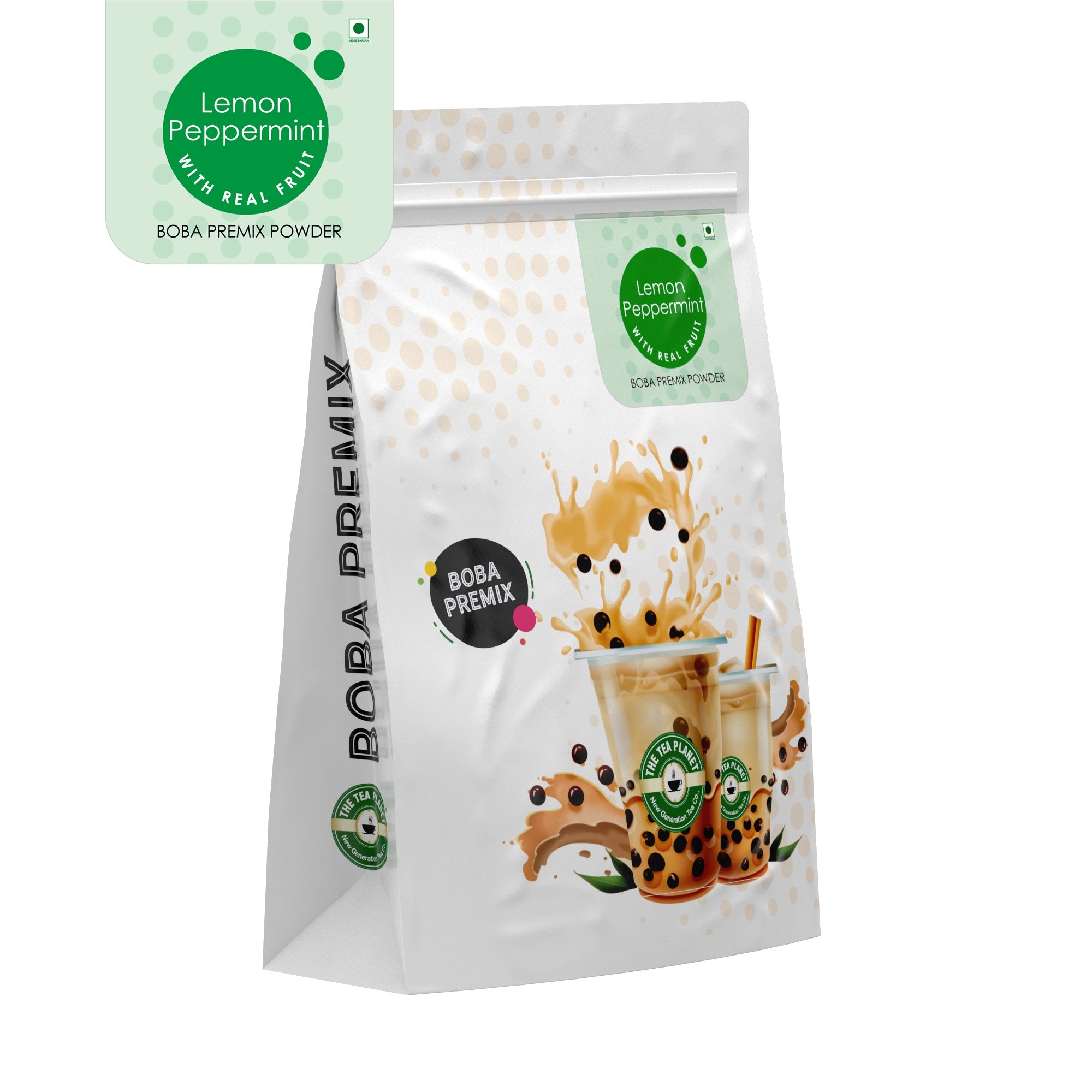 lemon & peppermint Fruit Bubble Tea Premix - 1 kg