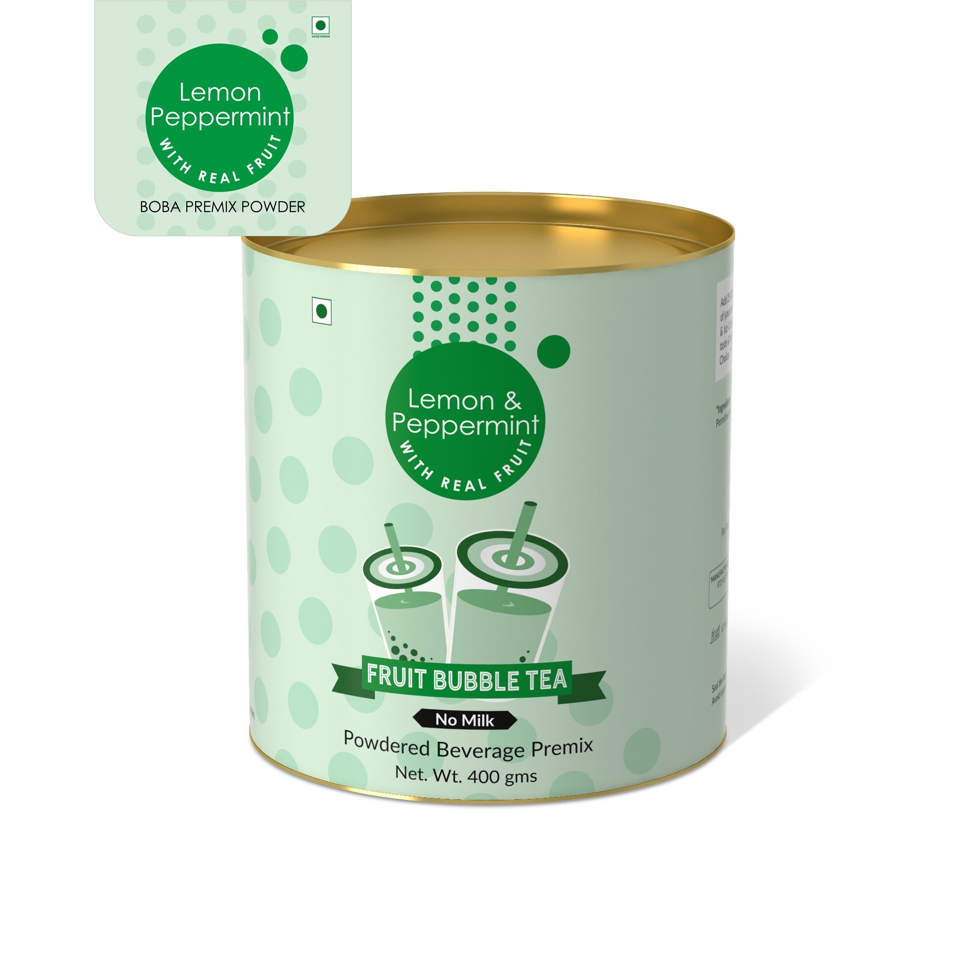 Lemon & Peppermint Fruit Bubble Tea Premix