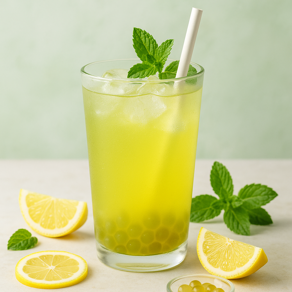 lemon & peppermint Fruit Bubble Tea Premix - 1 kg
