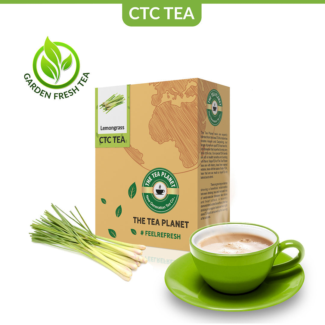 Lemongrass Flavored CTC Tea - 400 gms