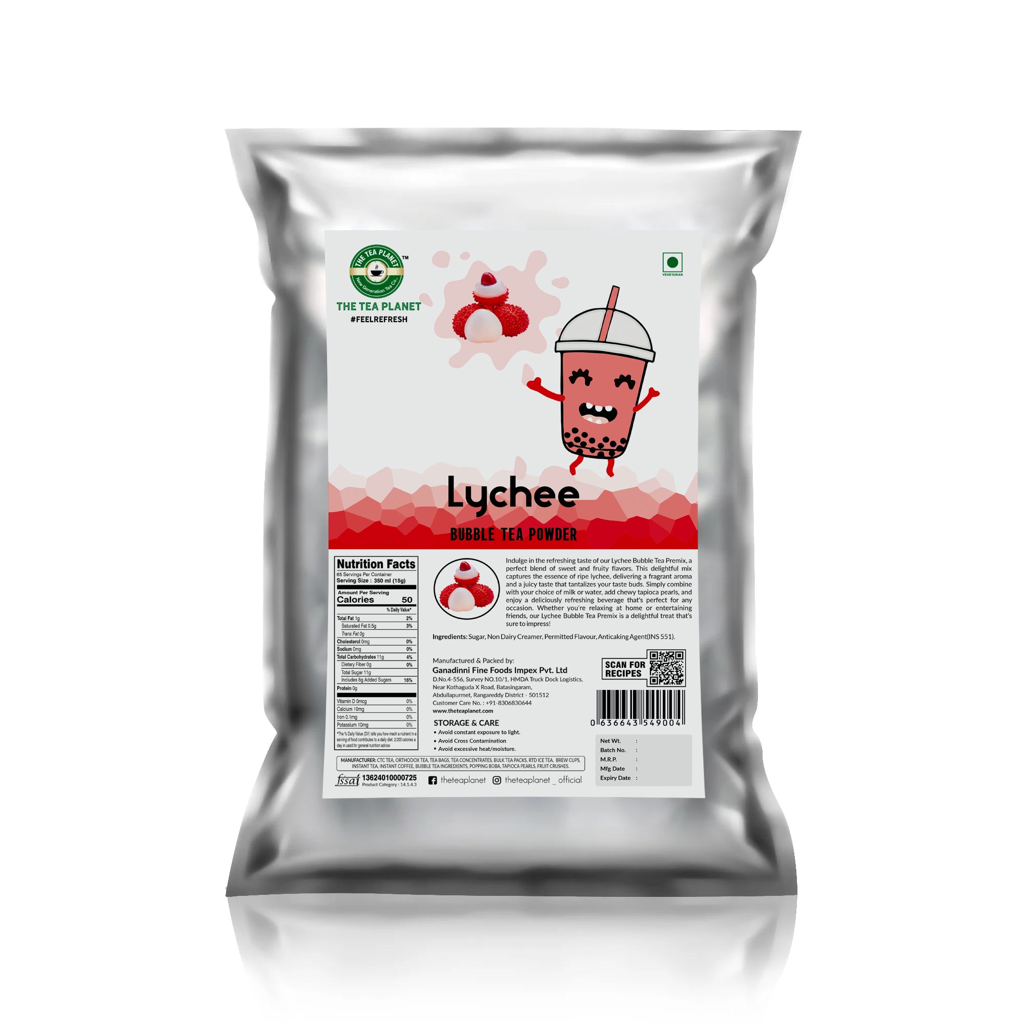 Lychee Bubble Tea Premix