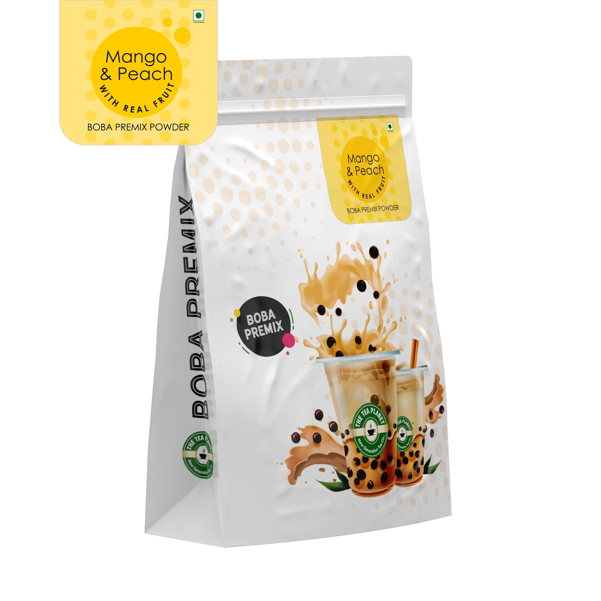 Mango & Peach  Fruit Bubble Tea Premix - 1 kg