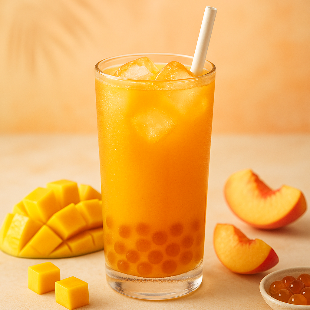 Mango & Peach  Fruit Bubble Tea Premix - 1 kg