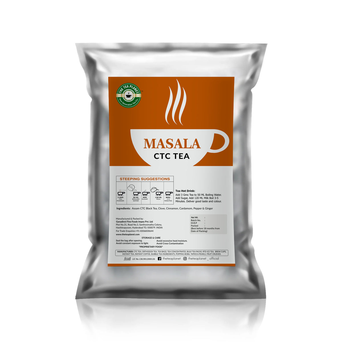 Masala Flavored CTC Tea - 1kg