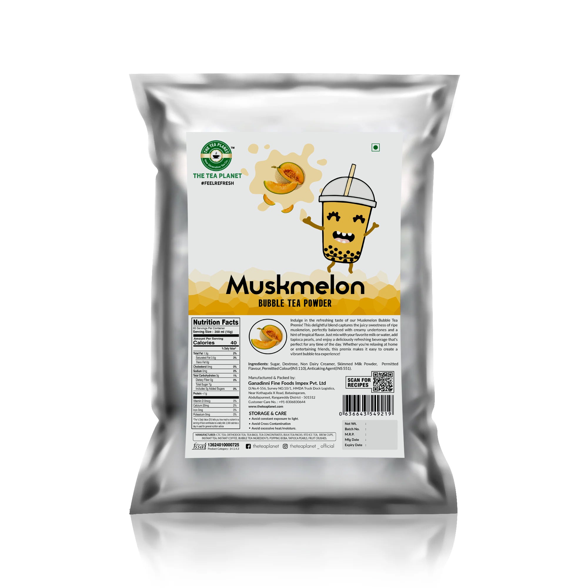 Muskmelon Bubble Tea Premix