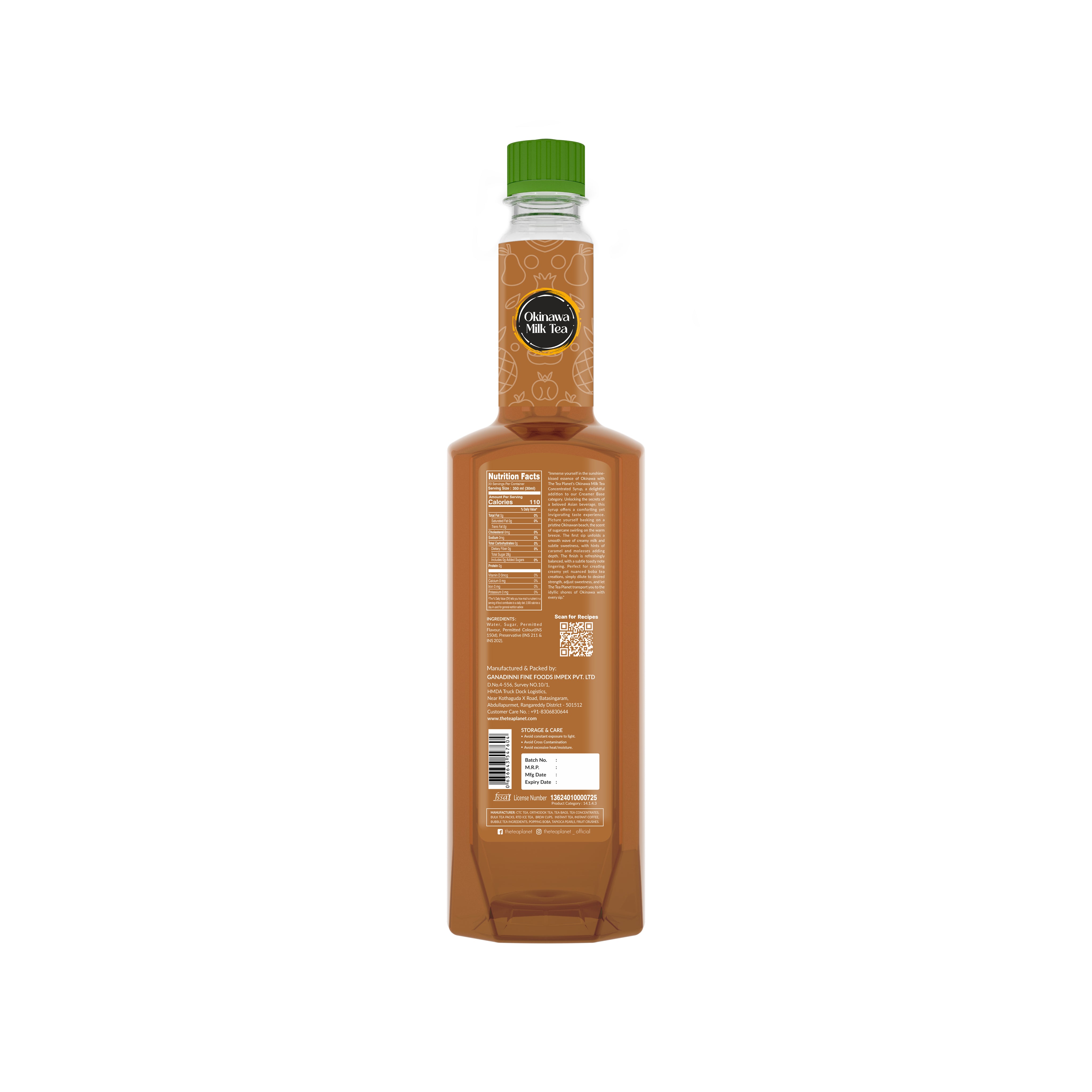 Okinawa Milk Tea Syrup - 1 Lt