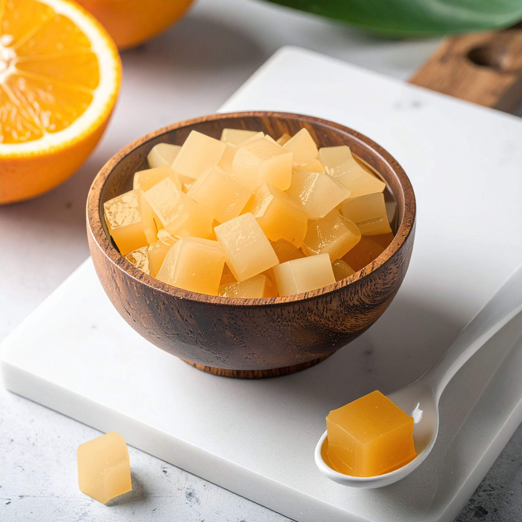 Orange Nata De Coco - 400 gms