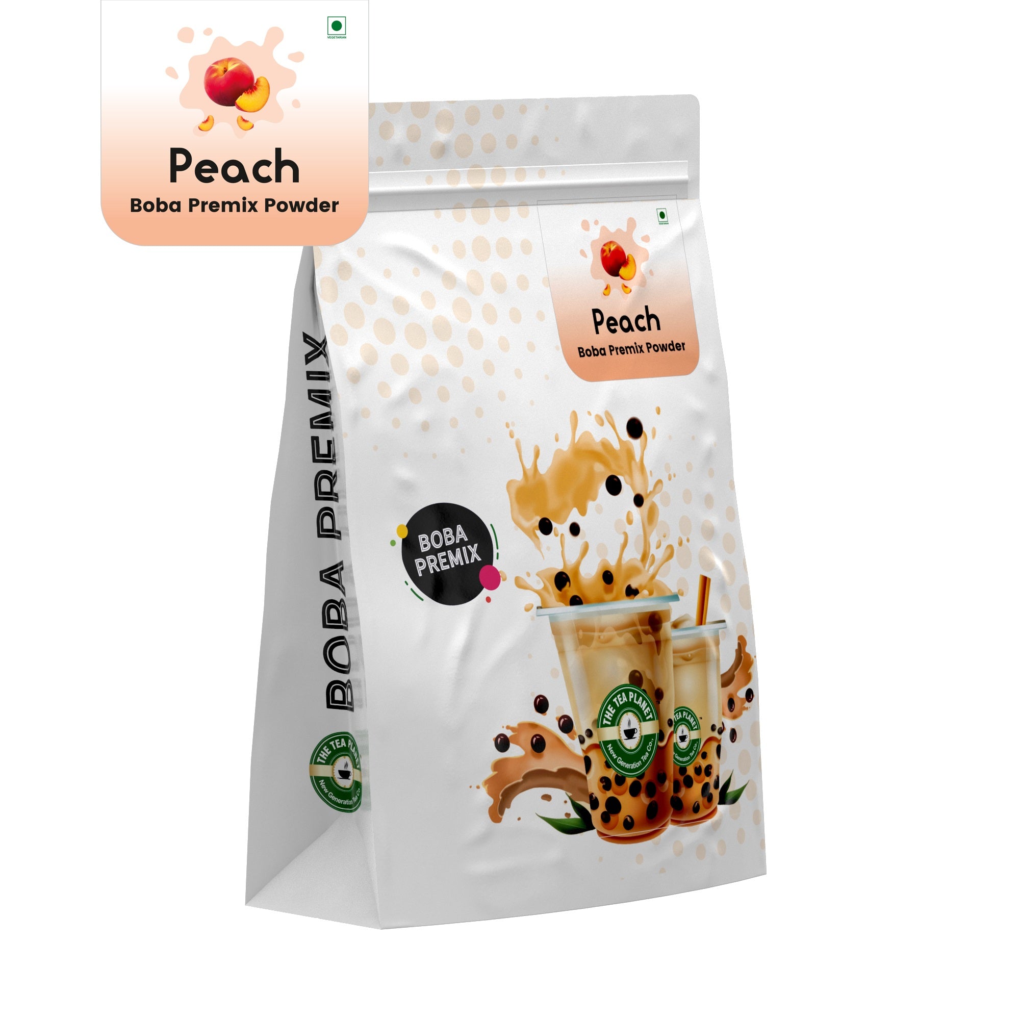 Peach Bubble Tea Premix - 1Kg