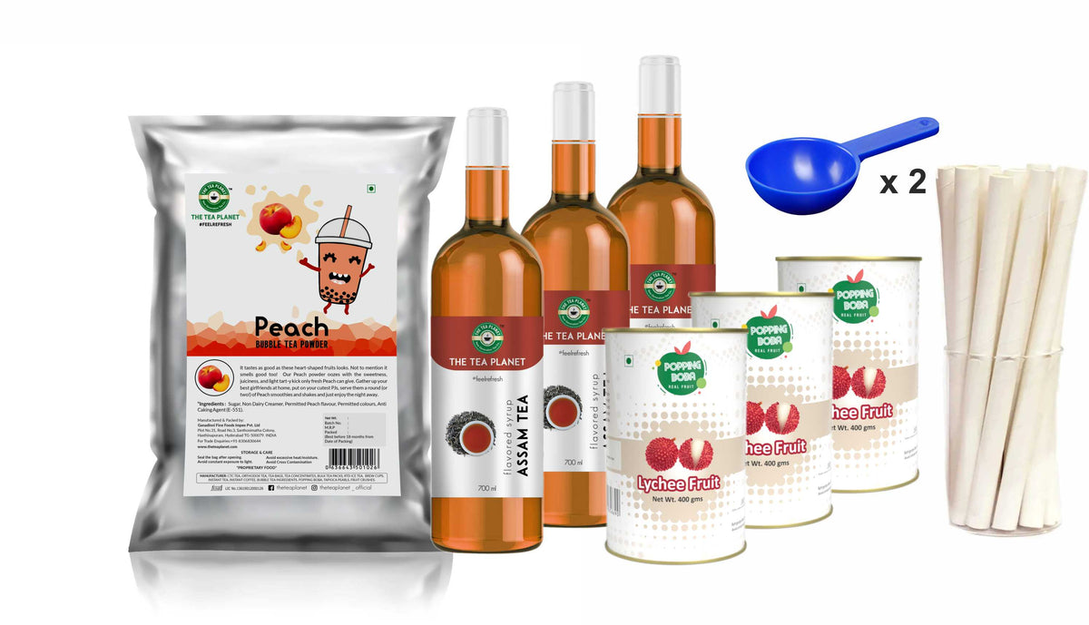 Peach Milk Bubble Tea Starter Kit