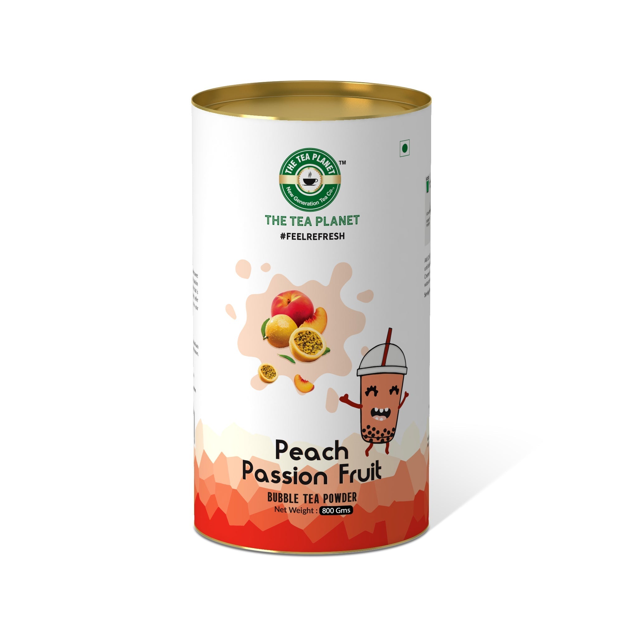 Peach Passion Fruit Bubble Tea Premix - 400 gms