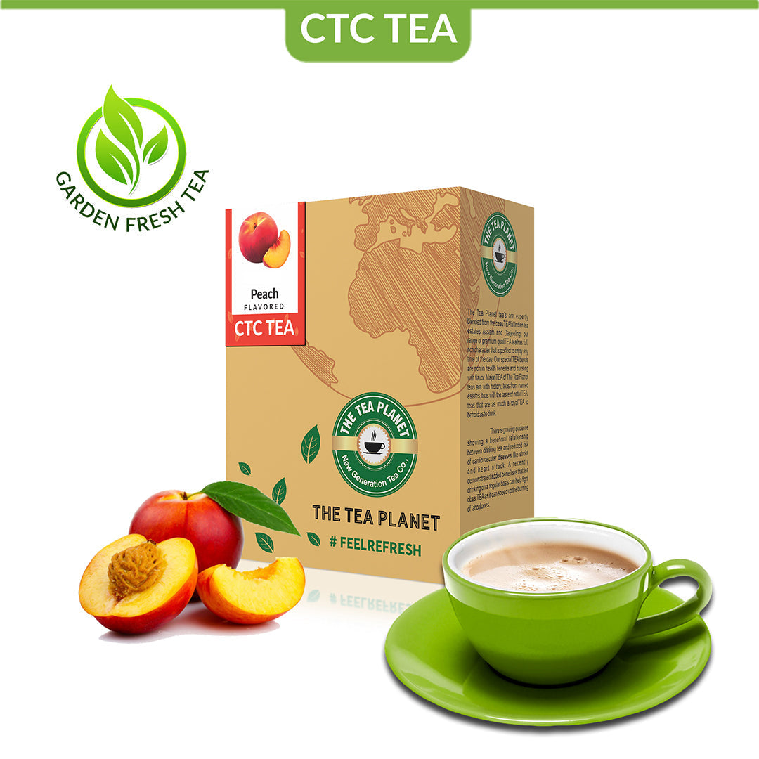 Peach Flavored CTC Tea - 200 gms