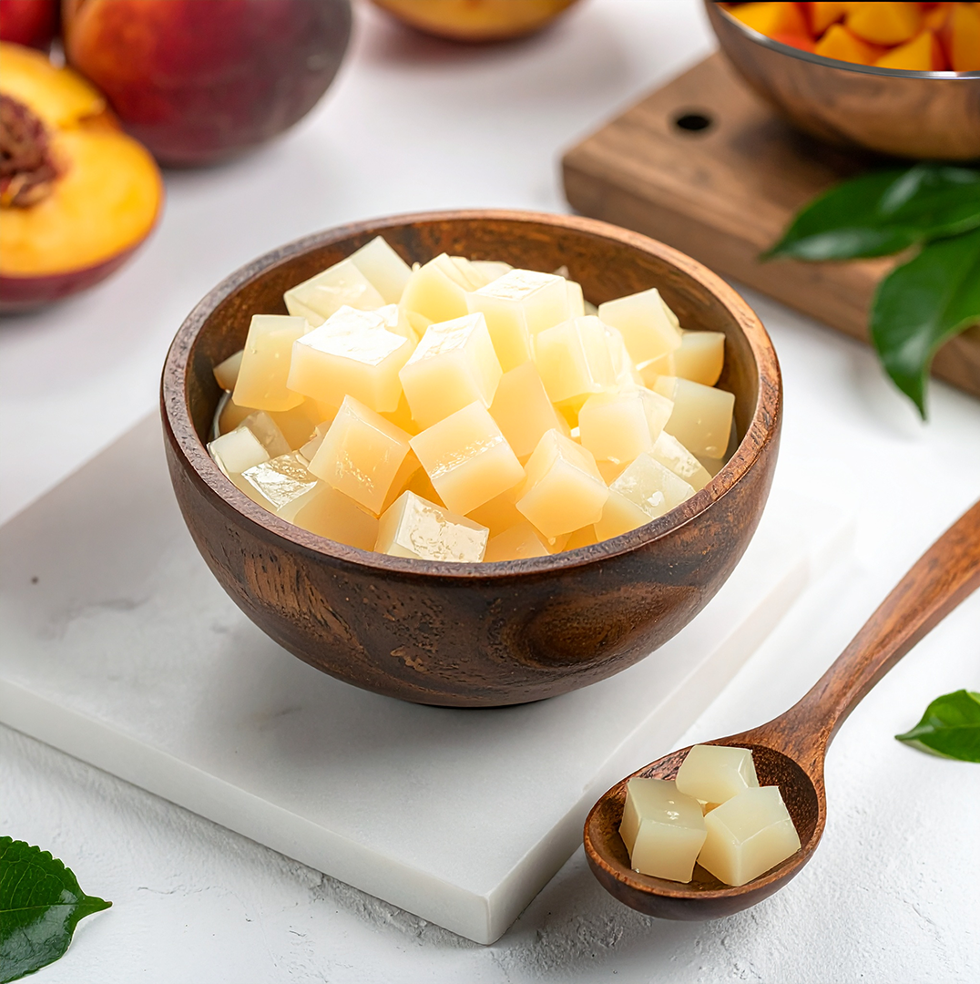 Peach Nata De Coco - 400 gms