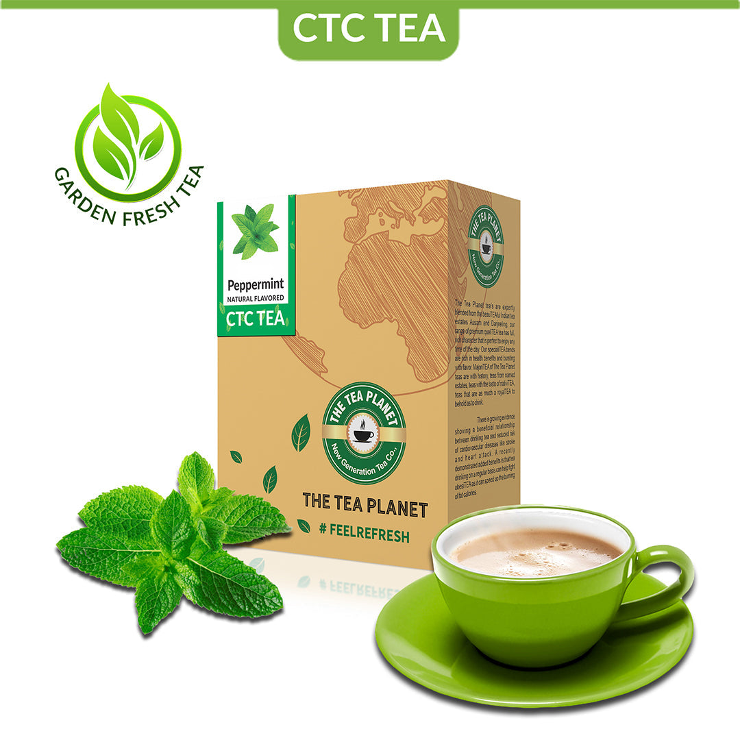 Peppermint Flavored CTC Tea - 400 gms