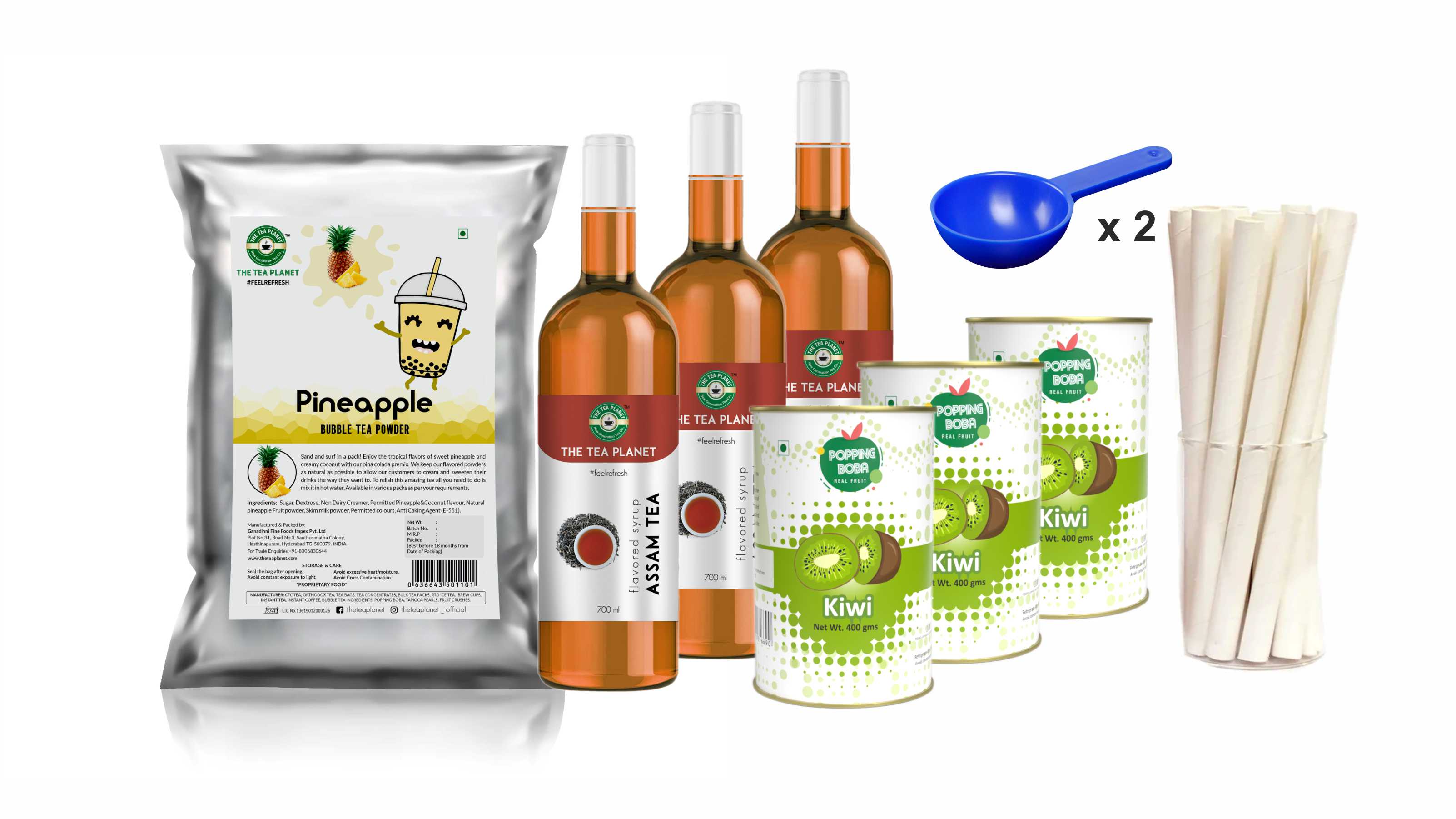 Pineapple Milk Bubble Tea Starter Kit