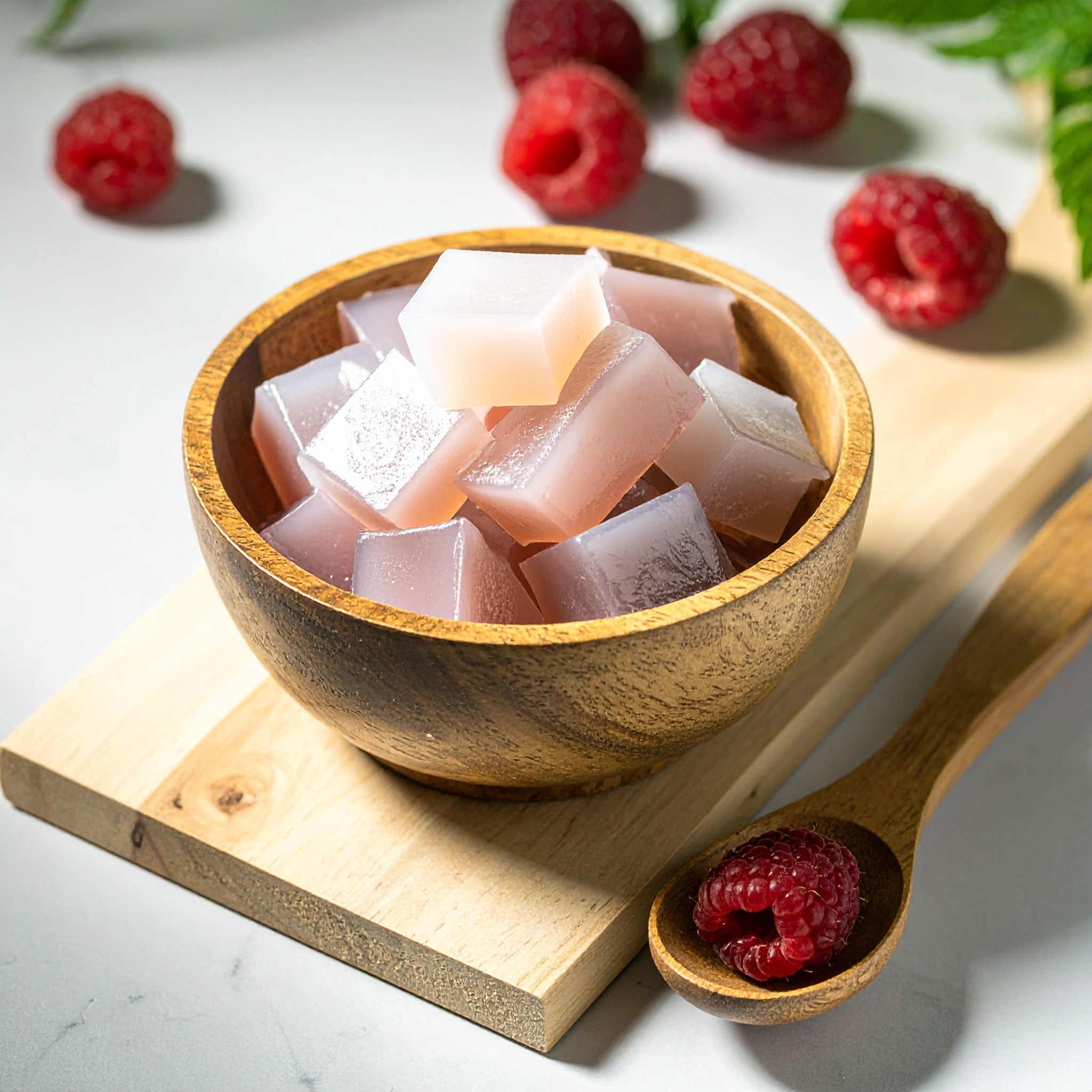 Raspberry Nata De Coco - 400 gms