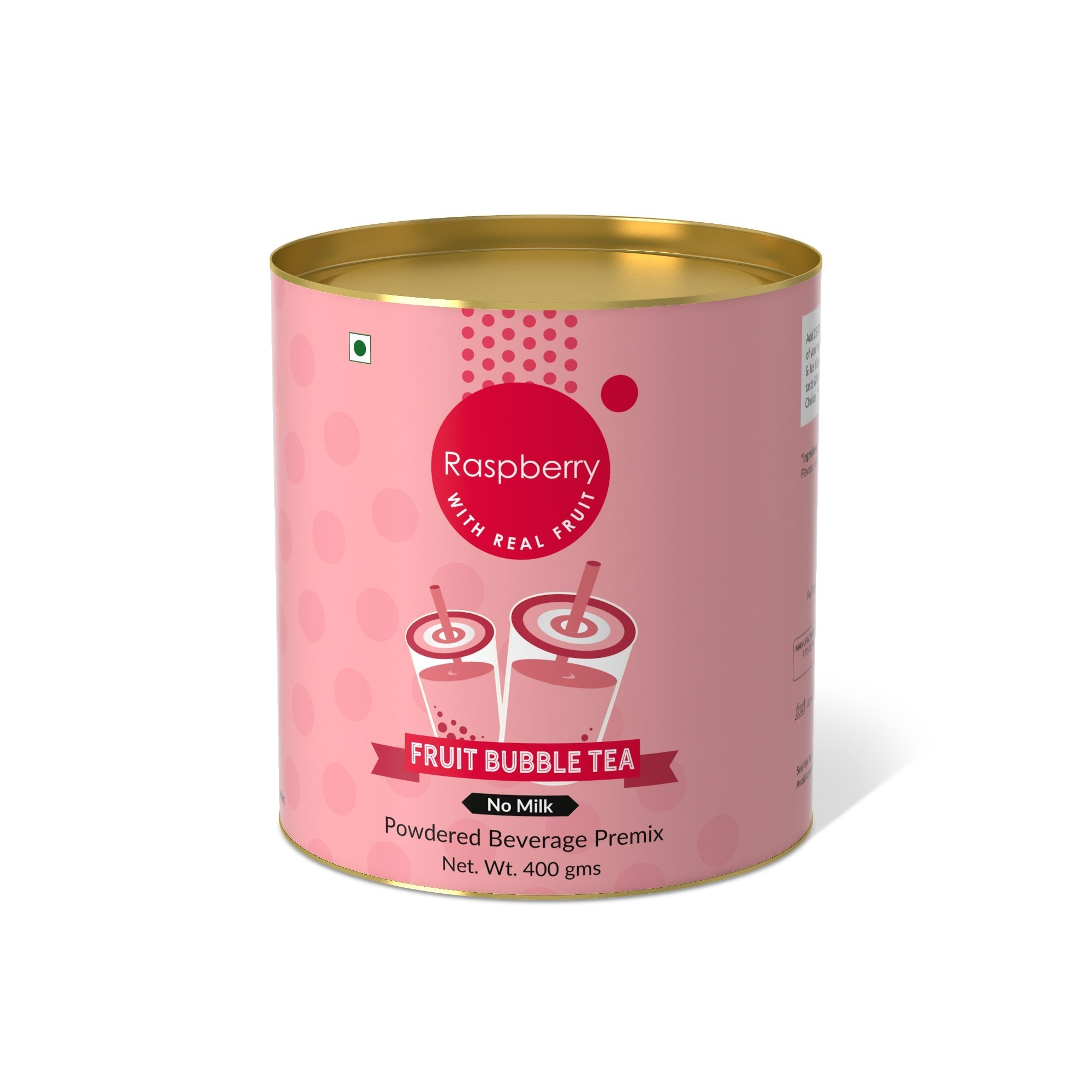 Raspberry Fruit Bubble Tea Premix - 400 gms